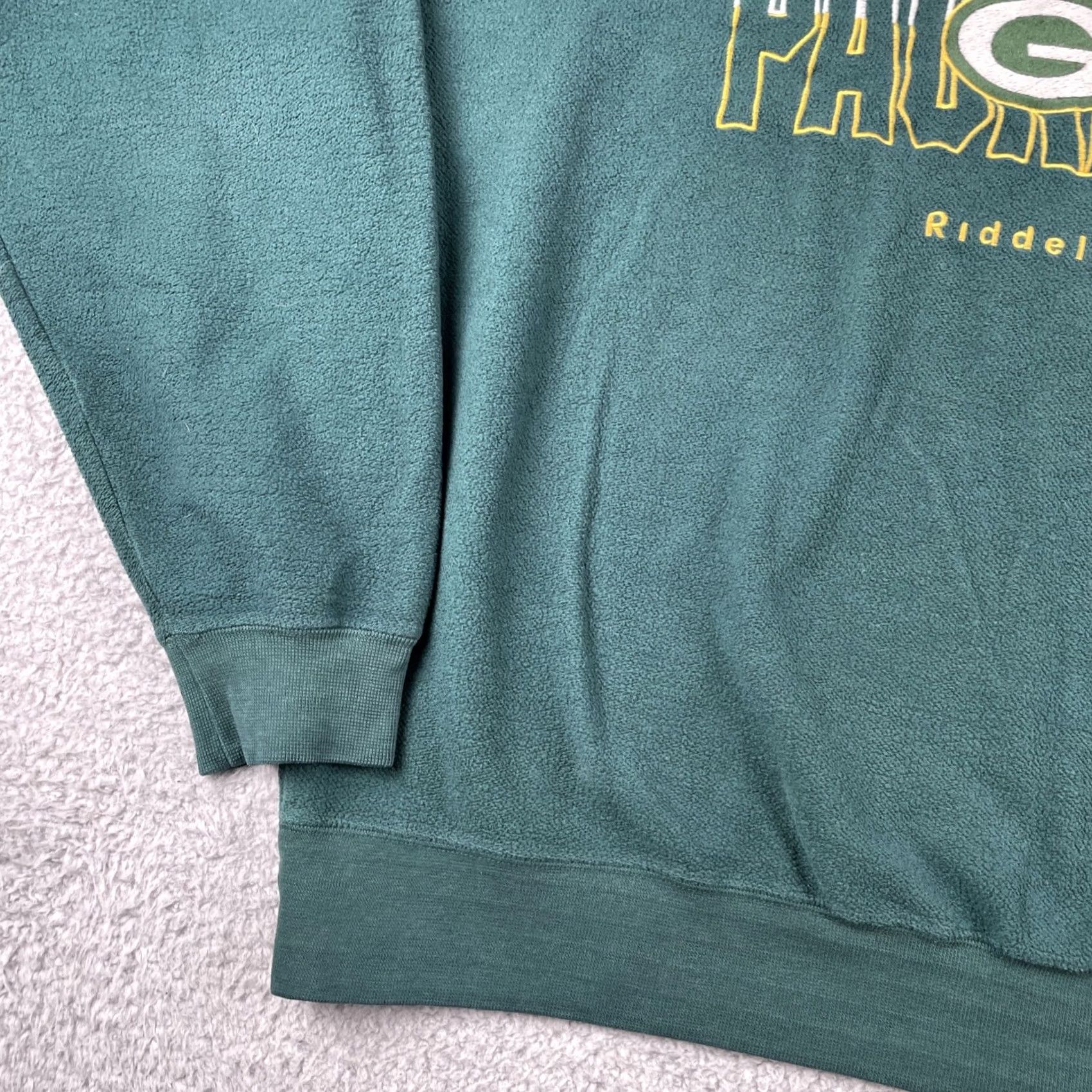 NFL VINTAGE Riddell Green Bay Packers NFL Football Mens XXL Green Pullover Sweatshirt Size US XXL / EU 58 / 5 - 4 Thumbnail