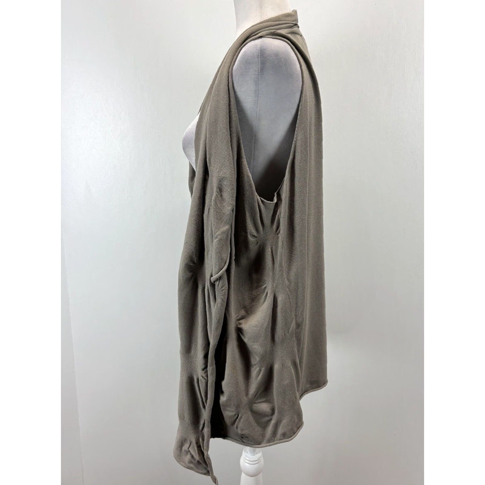 Vintage Lafayette 148 Knit Vest Womens Large Grey Brown Size L / US 10 / IT 46 - 2 Thumbnail