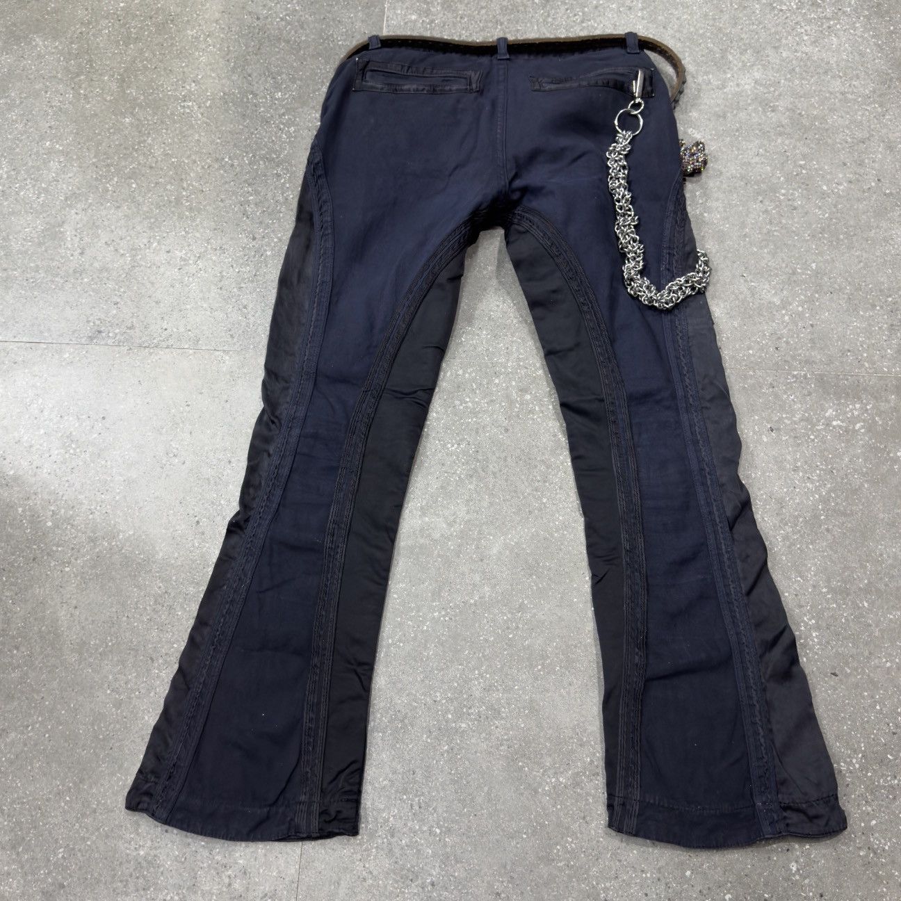 Roberto Cavalli Roberto Cavalli Two Toned Flared Trousers Size 30" / US 8 / IT 44 - 9 Thumbnail