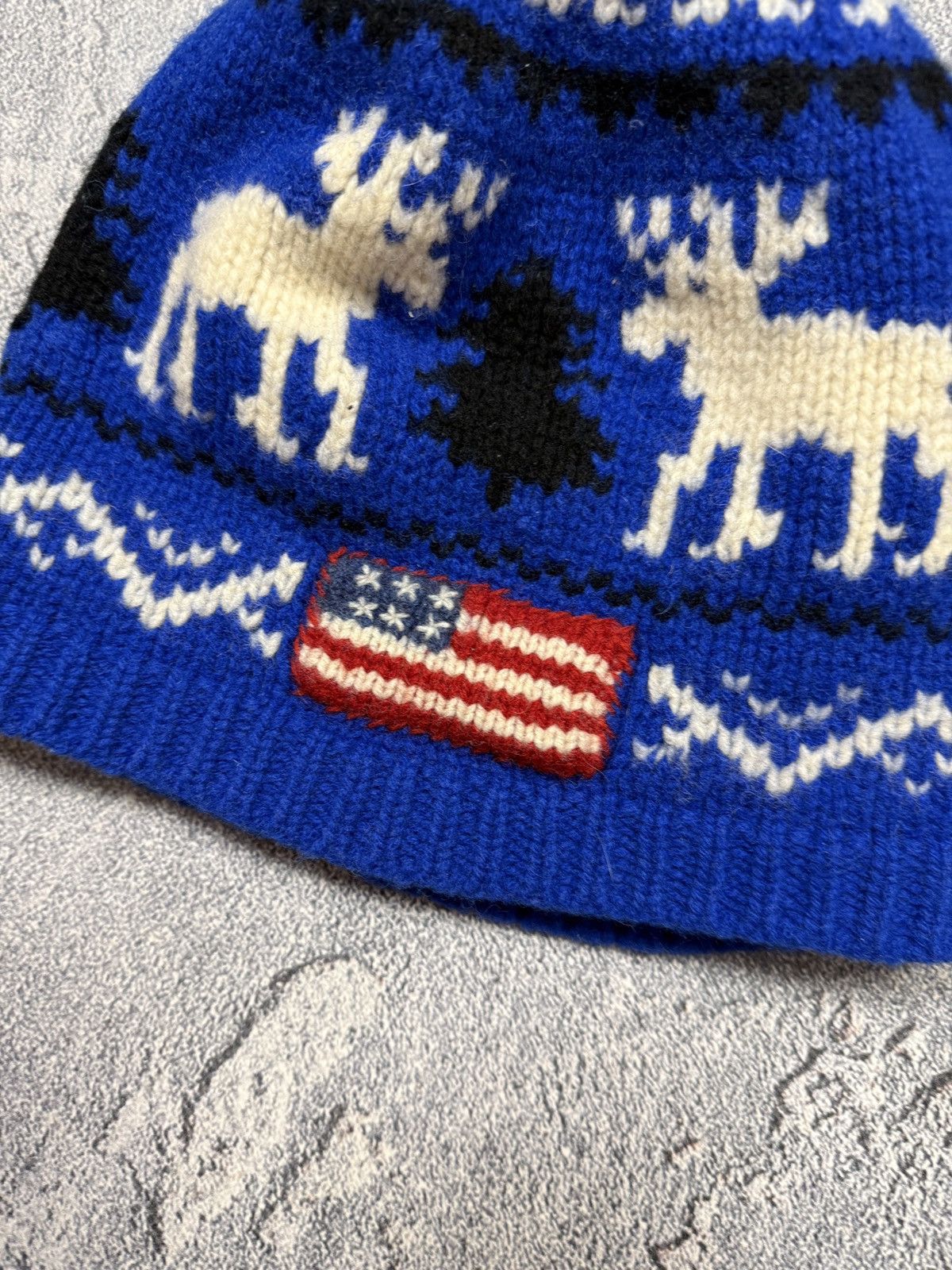 Polo Ralph Lauren Polo Ralph Lauren USA Logo Wool Beanie Size ONE SIZE - 3 Thumbnail
