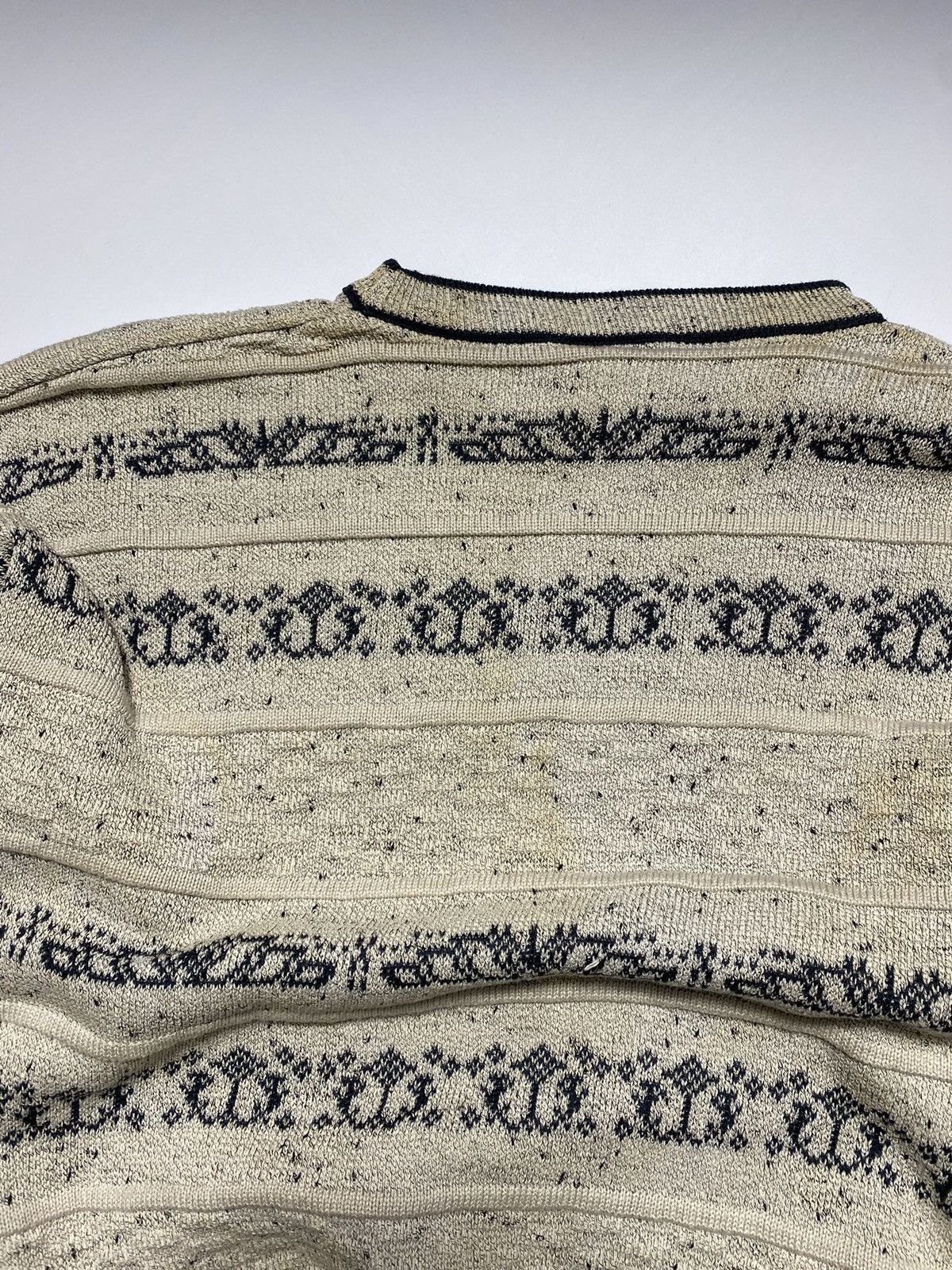 Vintage × Yves Saint Laurent 90s YSL texture Sweater Knitted Size US M / EU 48-50 / 2 - 12 Thumbnail