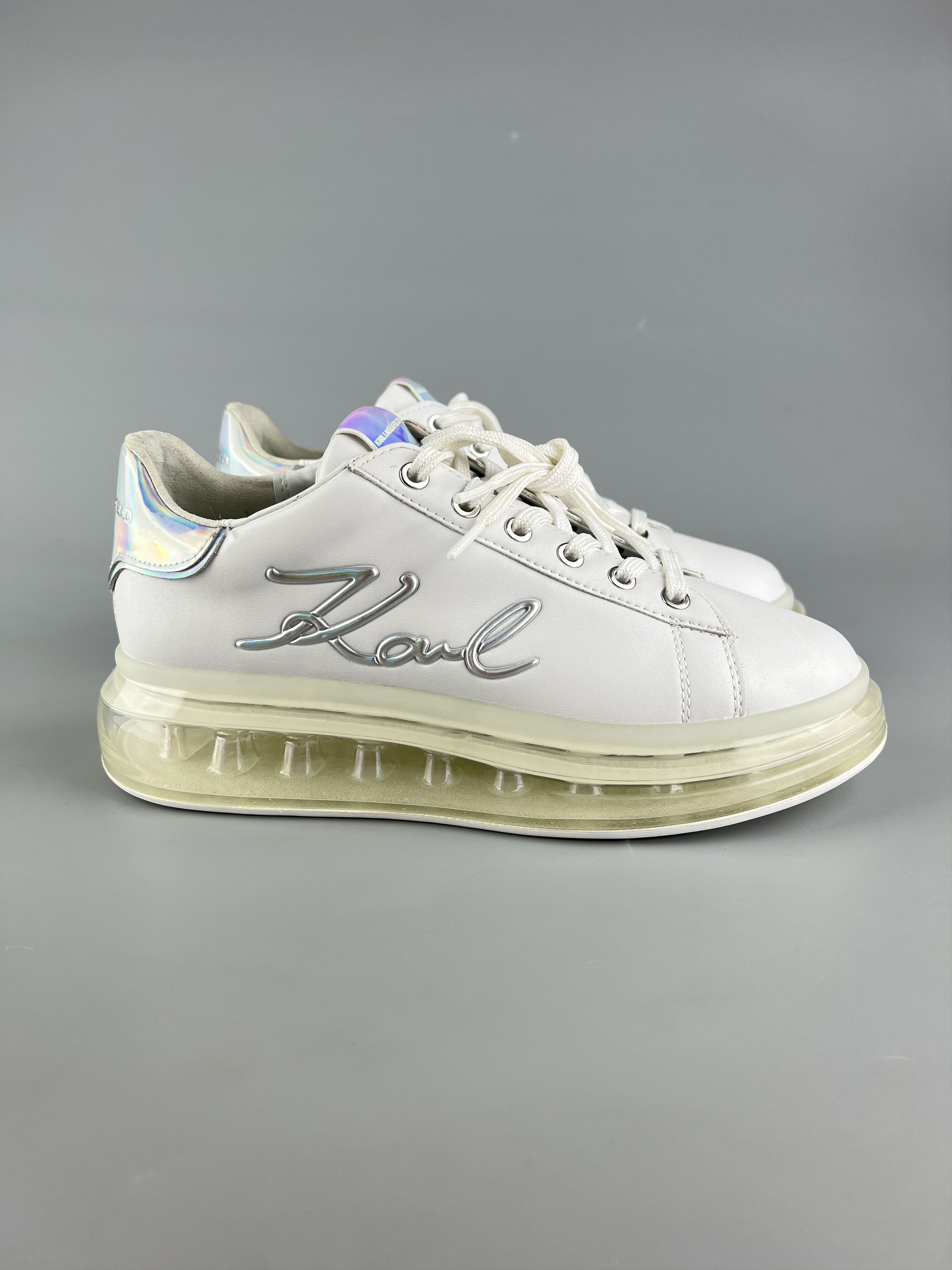 Karl Lagerfeld Karl Lagerfeld Karl Women's Leather Sneakers Size US 9 / IT 39 - 1 Thumbnail