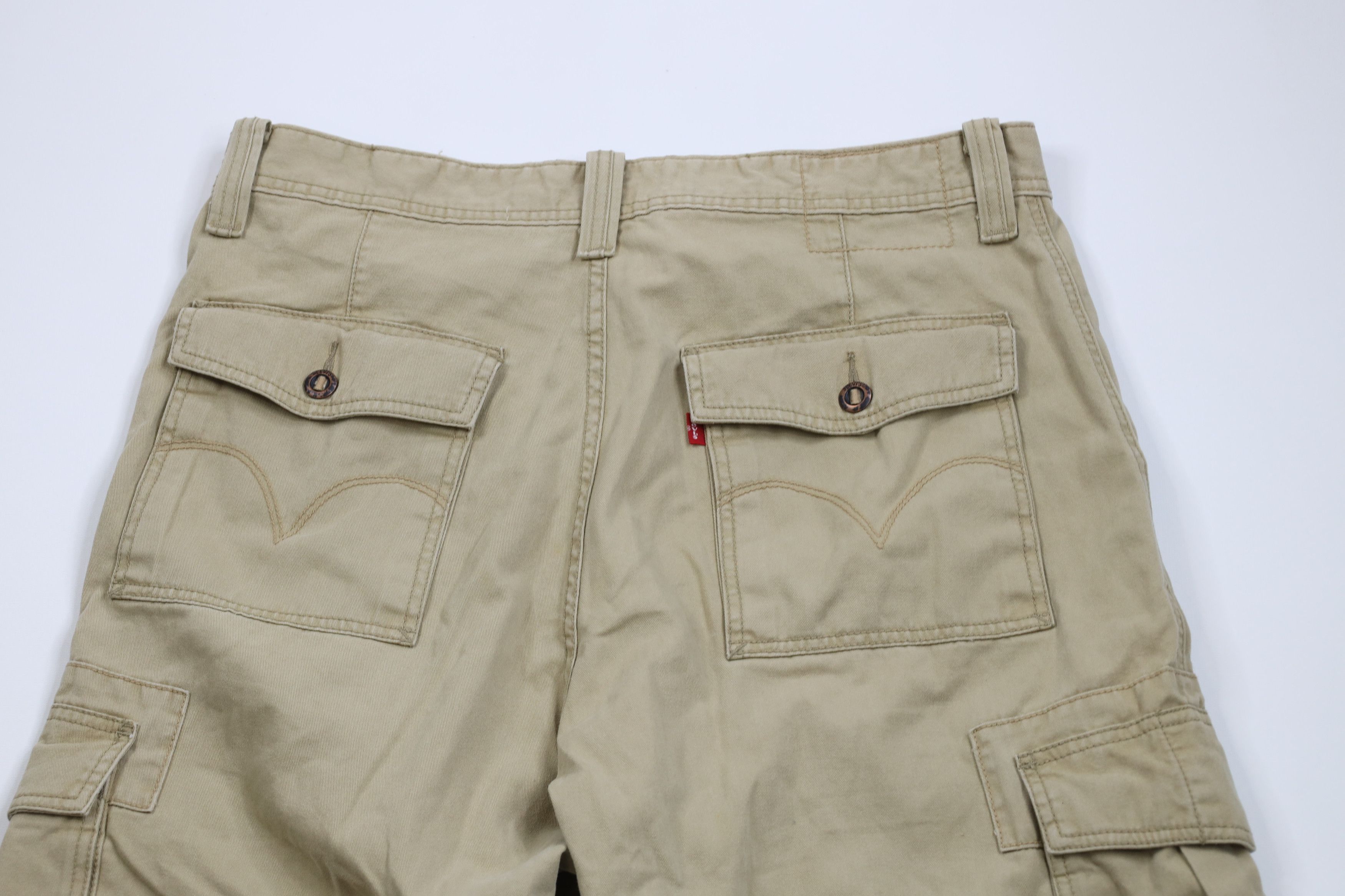 Levi's × Vintage Vintage Y2K Levis Fit Baggy Straight Wide Leg Cargo Pants Size US 36 / EU 52 - 13 Thumbnail