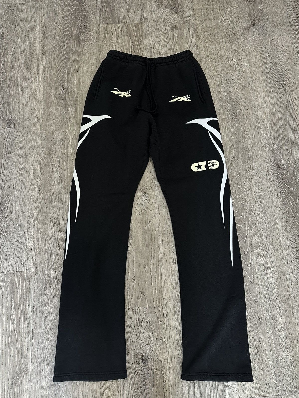 image of Hellstar Sports Jet Black Sweatpants, Men's (Size 32)