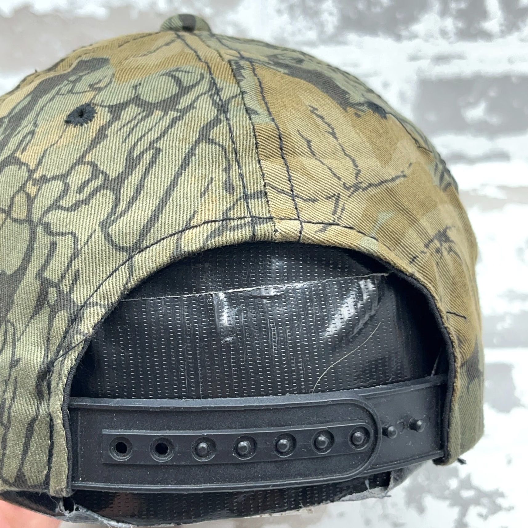 Vintage Camo Hat Cap Snap Back Camo Brown Trebark Tee Dad Baseball Deer Hunting VTG Y2K Size ONE SIZE - 6 Thumbnail