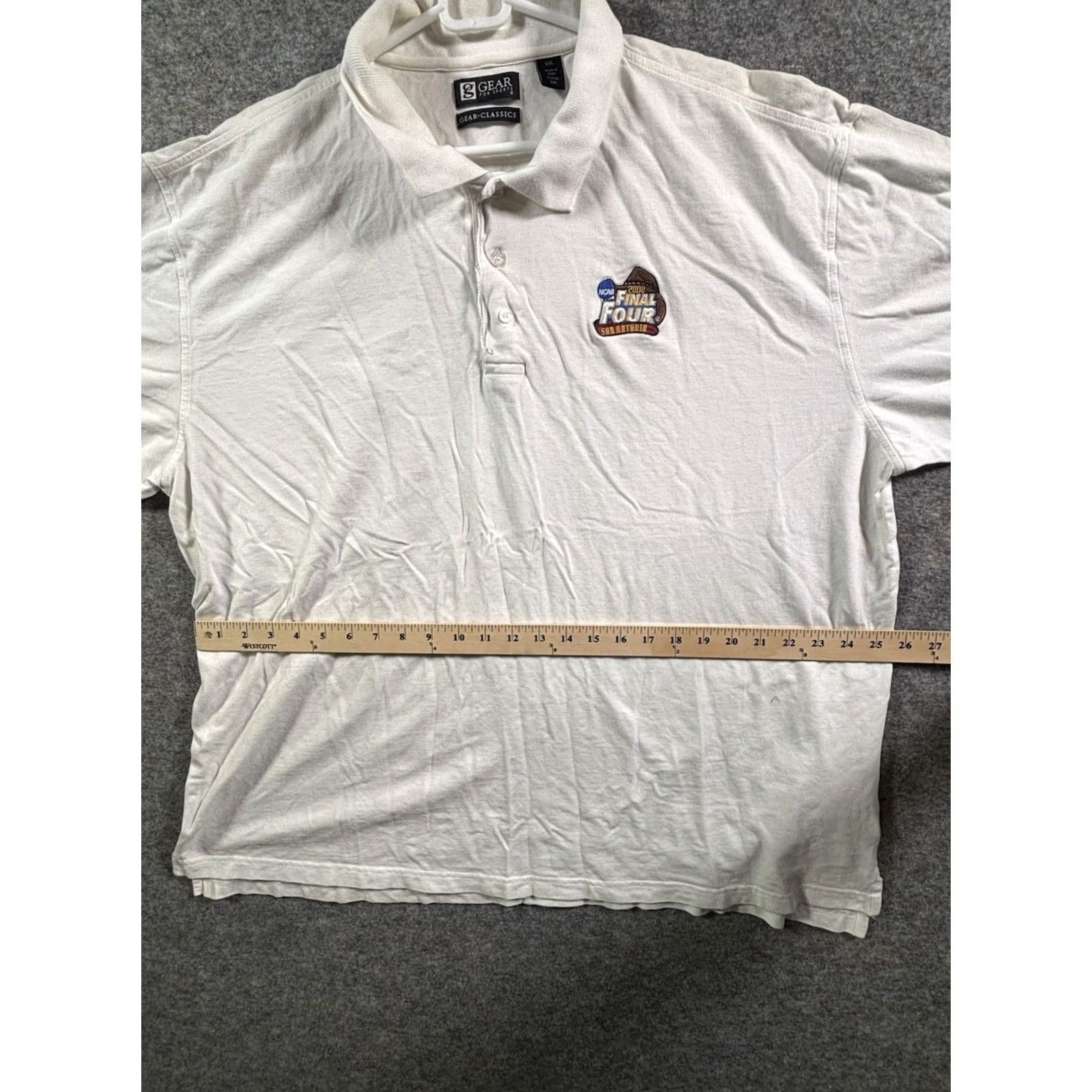 NCAA VINTAGE Nike Dri-Fit Polo Shirt Men White 2XL NCAA 2008 Final Four San Antonio Size US XXL / EU 58 / 5 - 5 Thumbnail