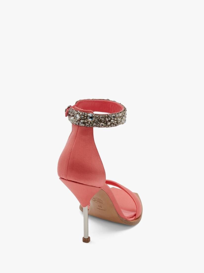 Alexander McQueen o1y0225 Sandals in Salmon Pink Size US 7 / IT 37 - 3 Thumbnail