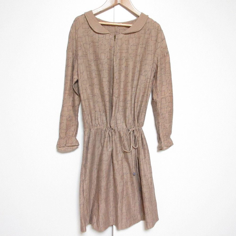 mina perhonen Mina Perhonen mina perhonen CUBE Embroidered Dress Textile Dresses DUTY FREE for USA Size ONE SIZE - 1 Thumbnail