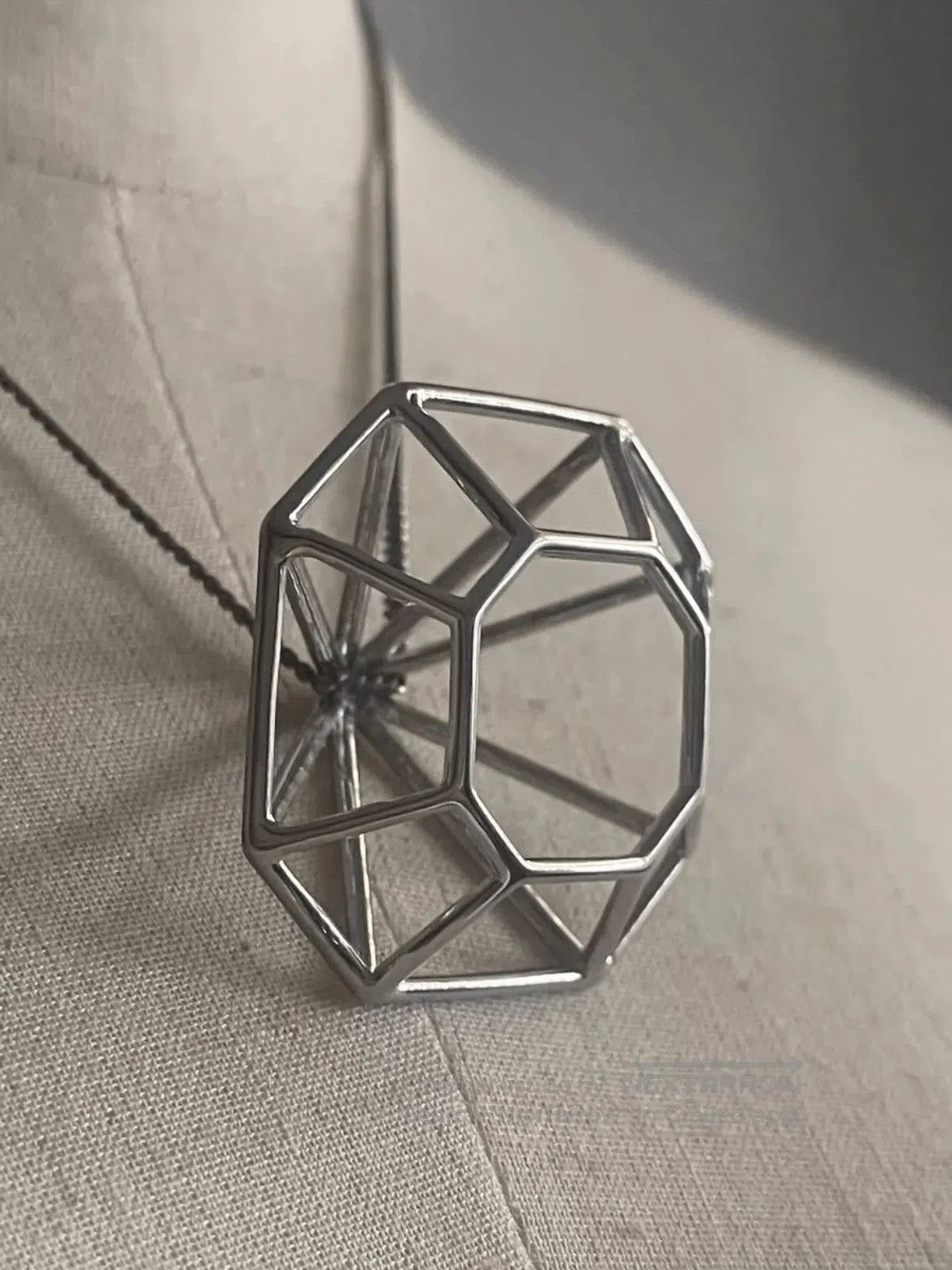Maison Margiela Maison Martin Margiela Diamond Shape Brass Necklace. Size ONE SIZE - 3 Thumbnail