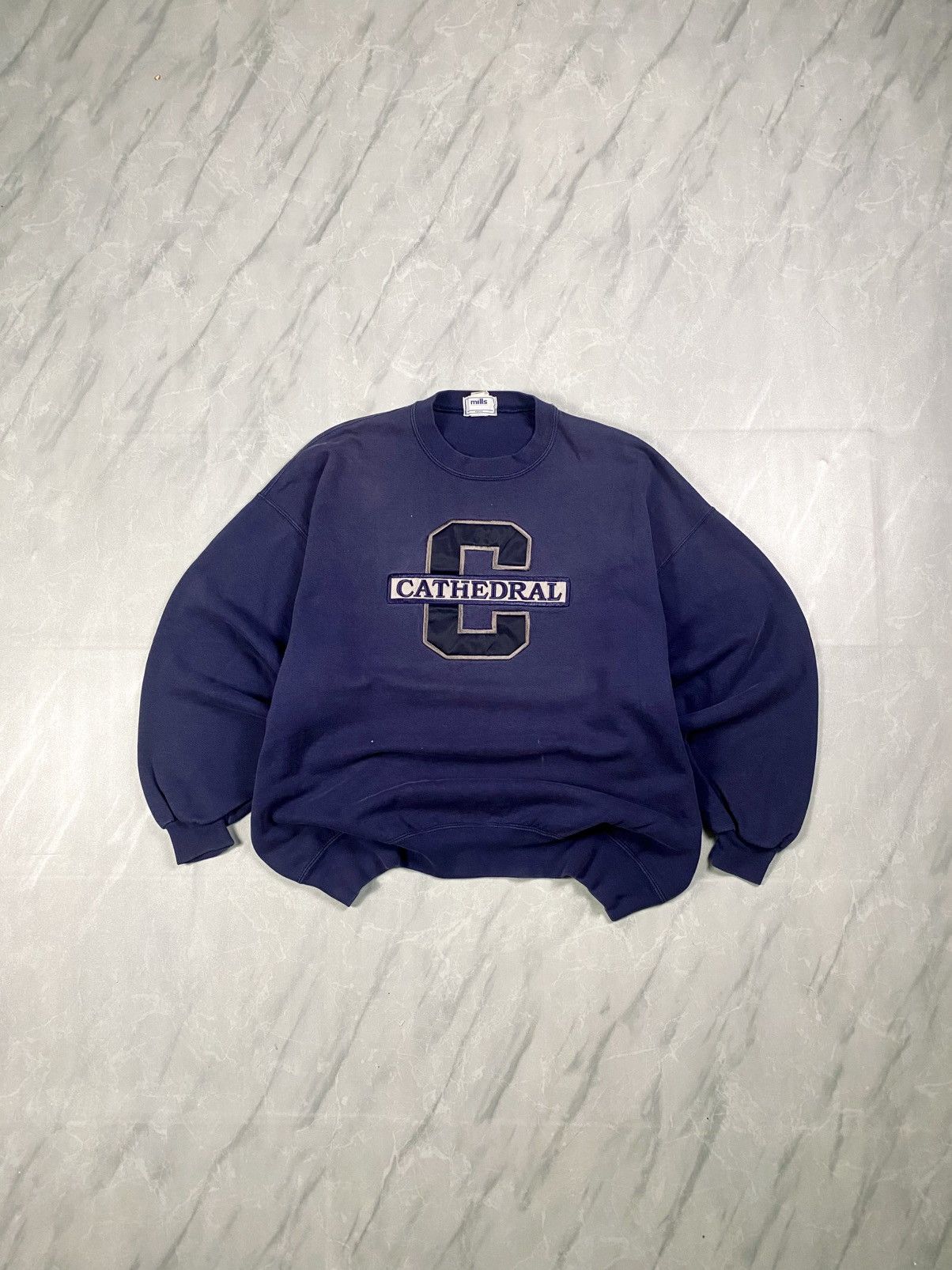 Other Vintage 00s Mills Cathedral Baggy Crewneck Size US XL / EU 56 / 4 - 1 Thumbnail