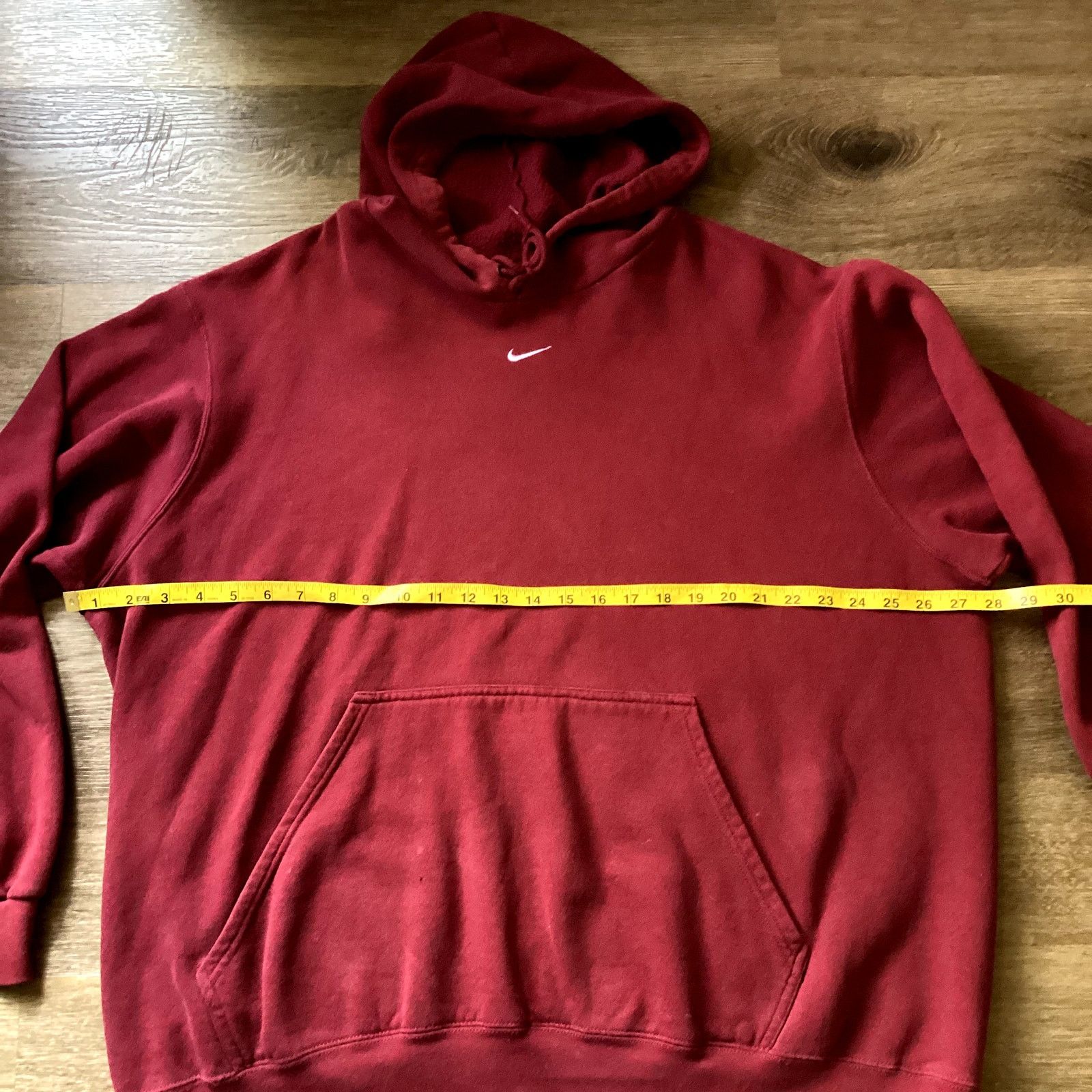 Nike Nike Red Vintage Oversized Hoodie- XL Size US XL / EU 56 / 4 - 3 Thumbnail