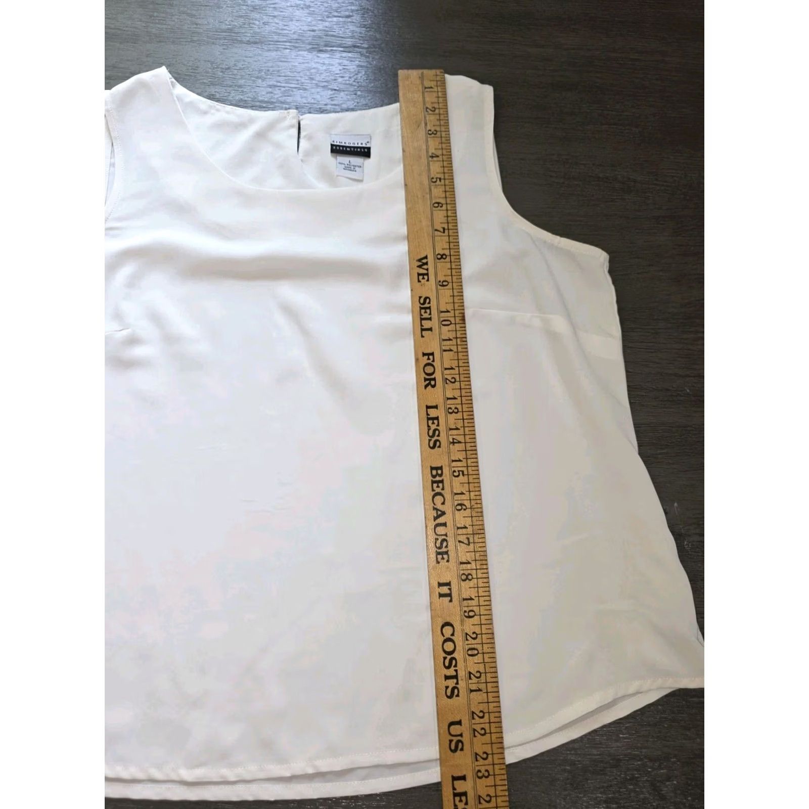 Vintage Kim Rogers Investments Women White Cami Top L Polyester Tank VS 100% Polyester Womens Large - Pre-owned Good Size L / US 10 / IT 46 - 4 Thumbnail