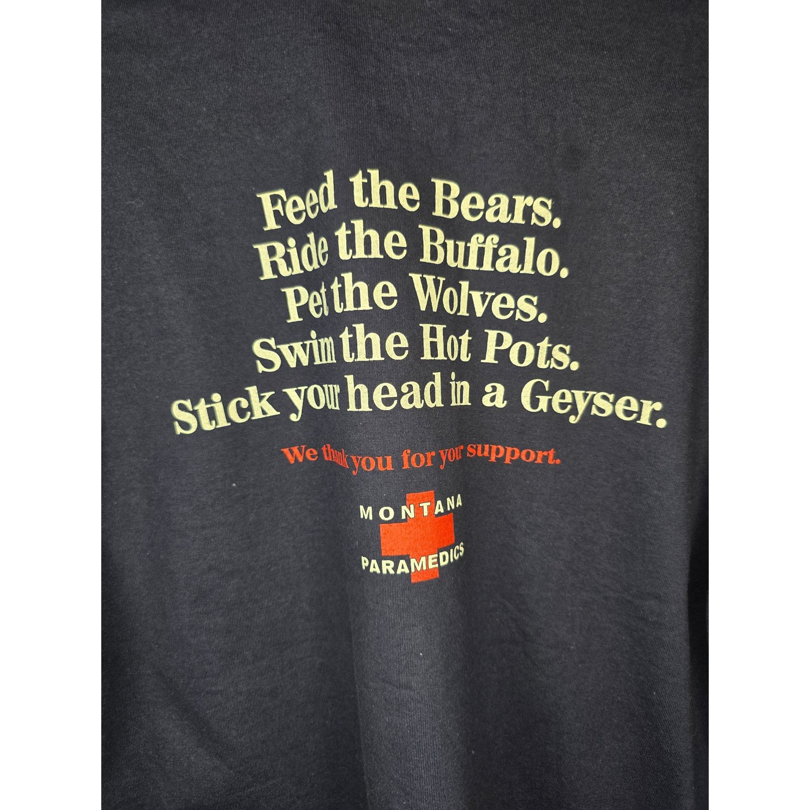 Jerzees × Vintage Vintage Paramedics EMT Shirt Montana Blue L Humor Tee Size US L / EU 52-54 / 3 - 2 Thumbnail