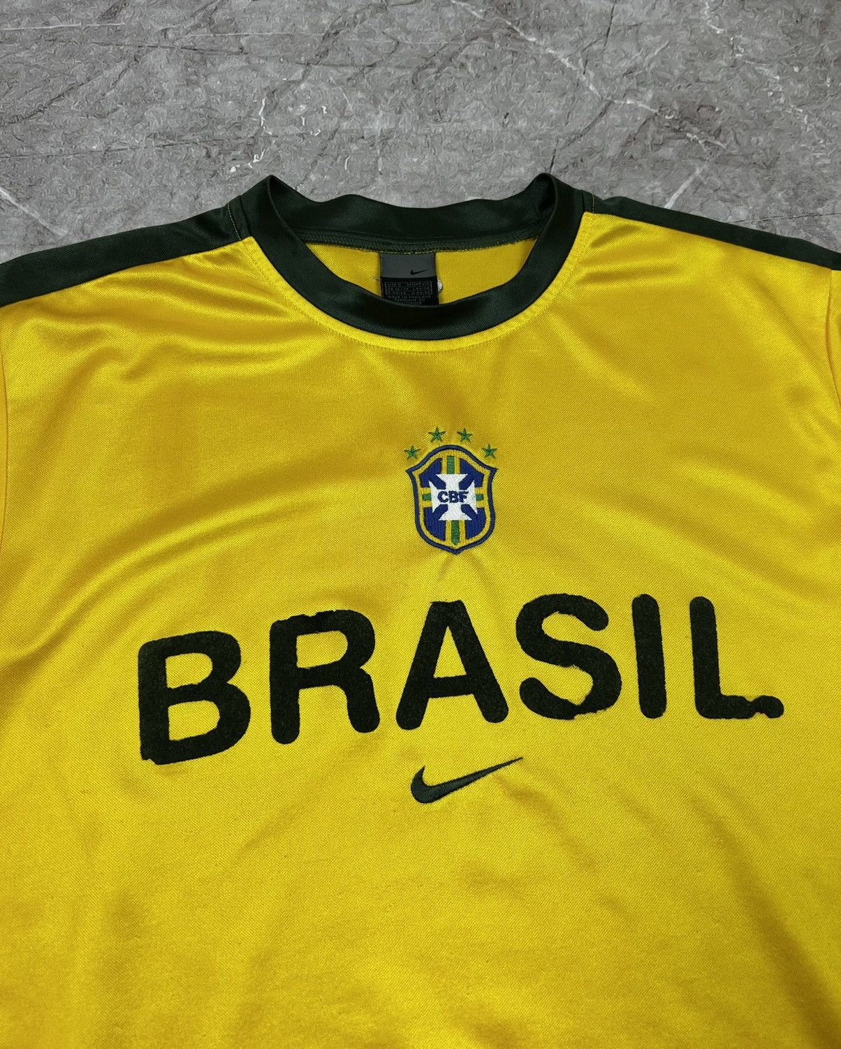 Nike Y2K Blokecore Nike Brasil 2000s Football Home Shirt S Hype Size US S / EU 44-46 / 1 - 4 Thumbnail