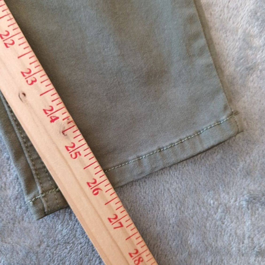 Vintage Maurices Ankle Pants Womens XL Short Green Stretch 34x26 Mid Rise Shirt? Size 40" / US 18 - 5 Thumbnail