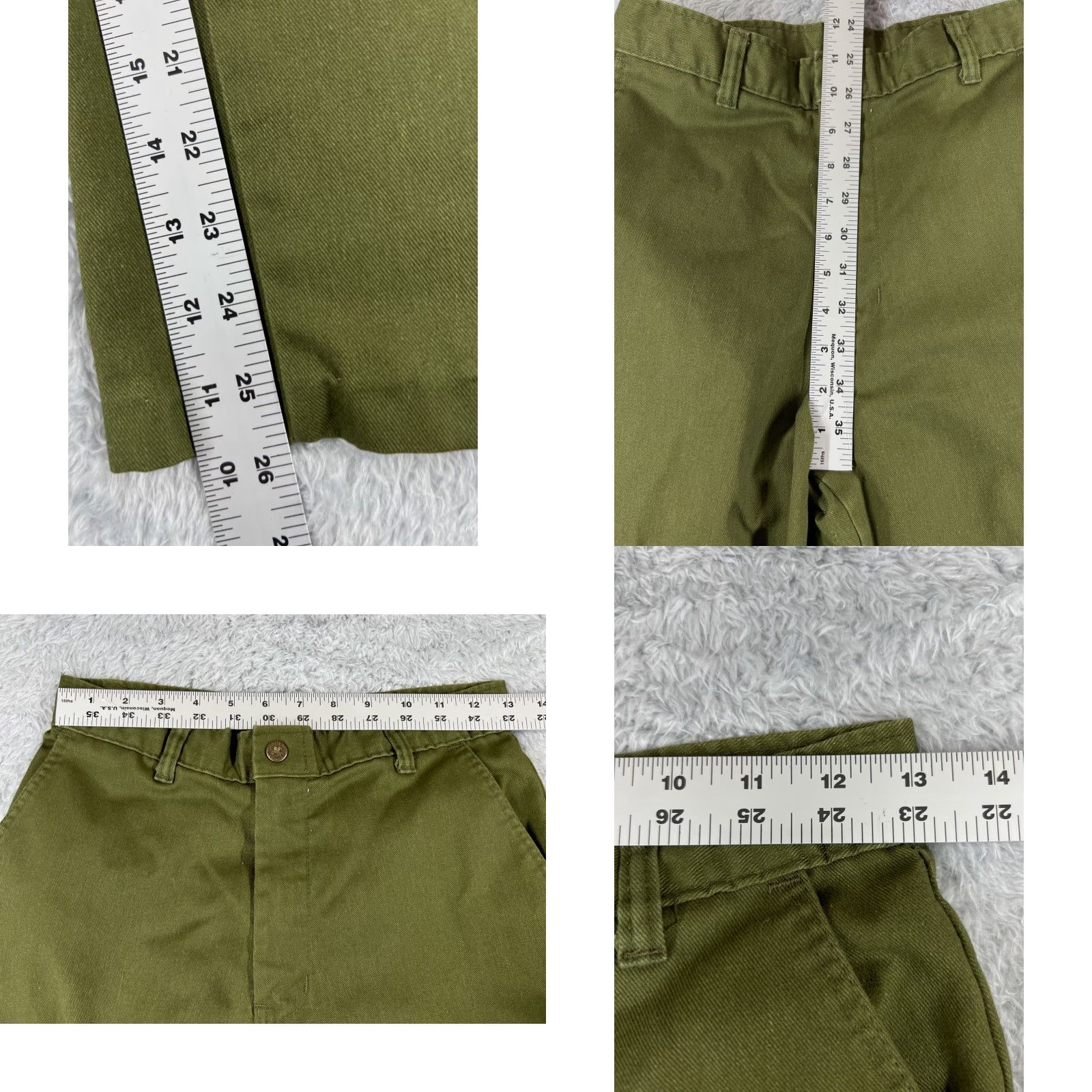Vintage VINTAGE Boy Scouts of America Pants Adult 40 Green Twill Cargo 40x26 Military Mens Size US 26 / EU 42 - 8 Thumbnail