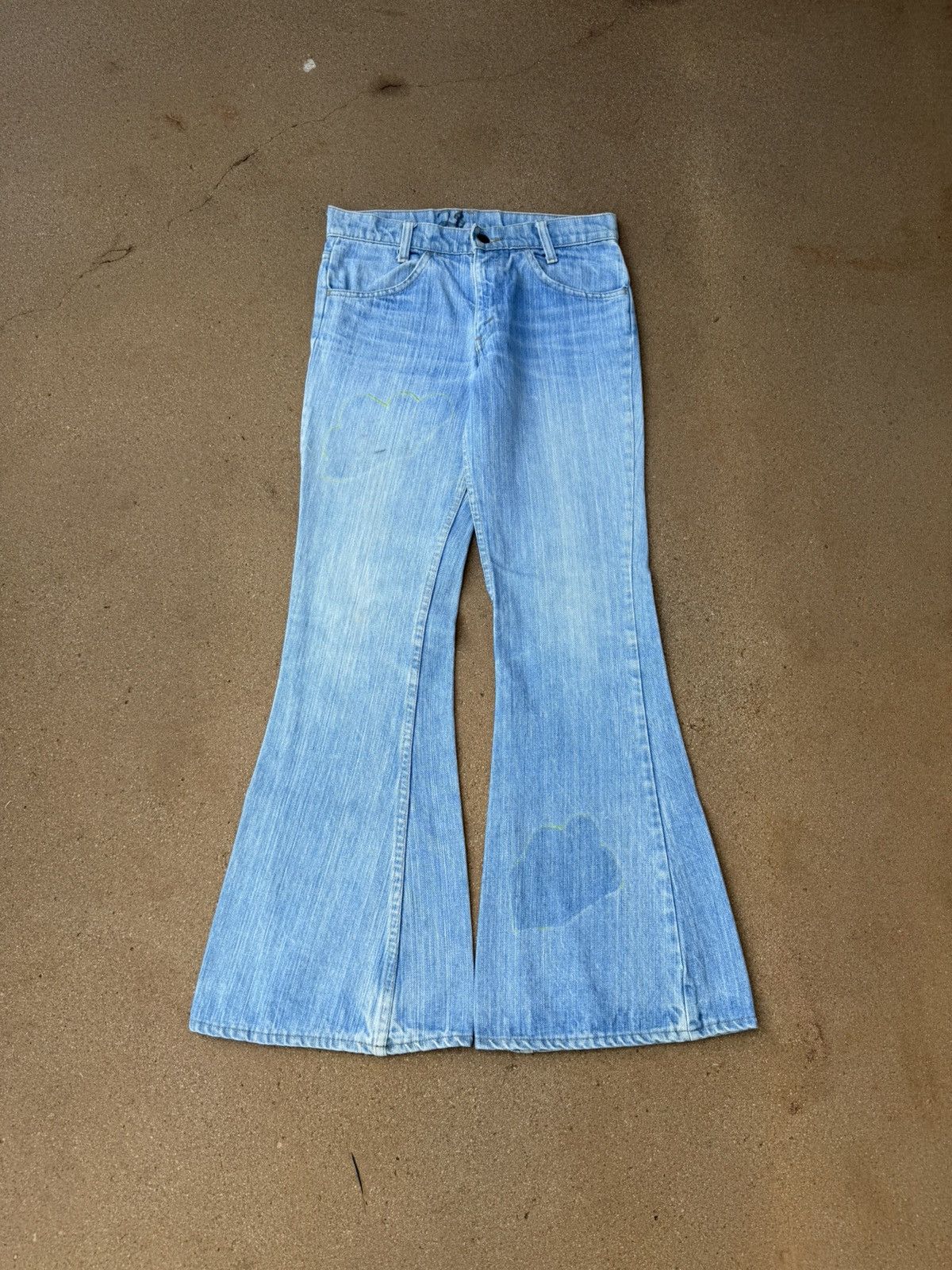 Levi's Vtg 80’s Levi’s 784 Orange Tab Bellbottom Flare Jeans 29x30 Size 29" - 1 Thumbnail