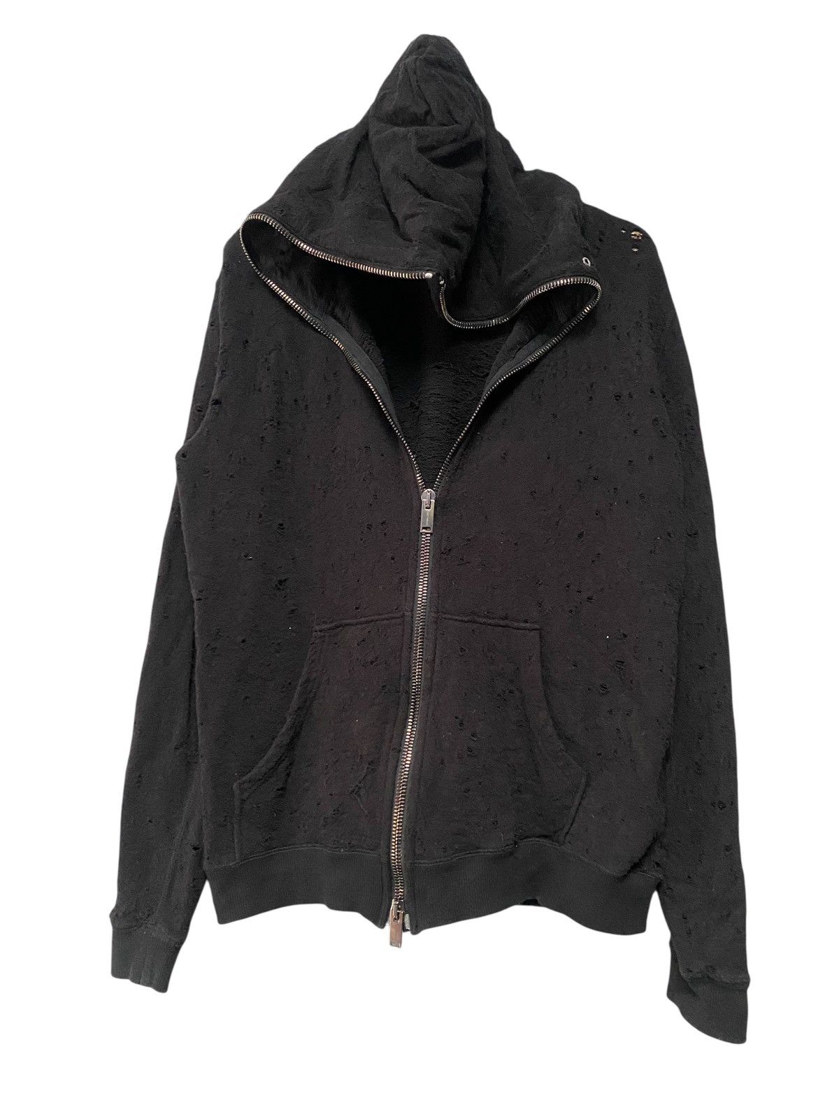 junhashimoto Junhashimoto distressed hoodie full zipper J5 Size US L / EU 52-54 / 3 - 3 Thumbnail