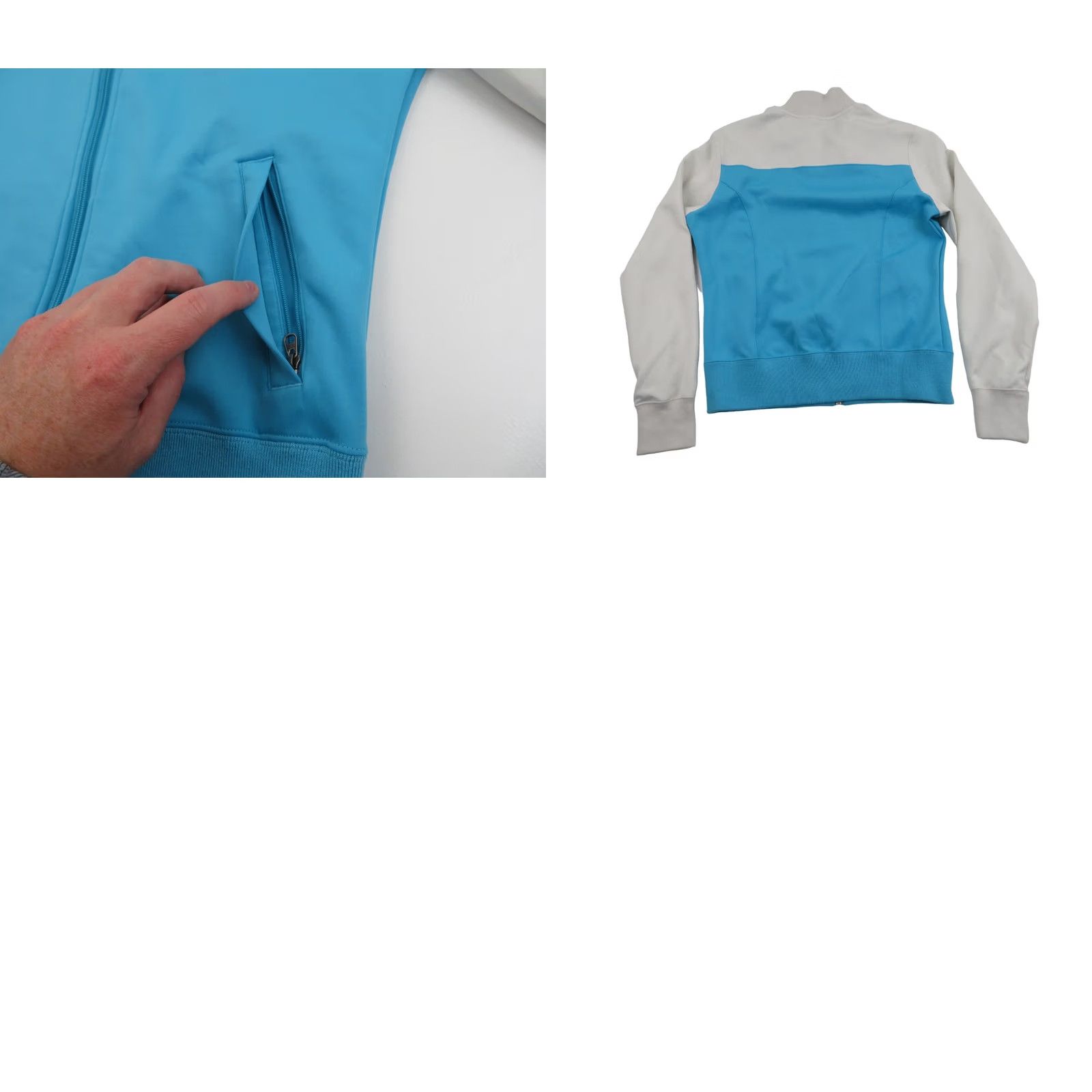 The North Face The North Face Jacket Womens M White Full Zip Striped All Seasons Logo Embroidered Windbreaker Fall Spring Summer Winter Casual Size M / US 6-8 / IT 42-44 - 8 Thumbnail