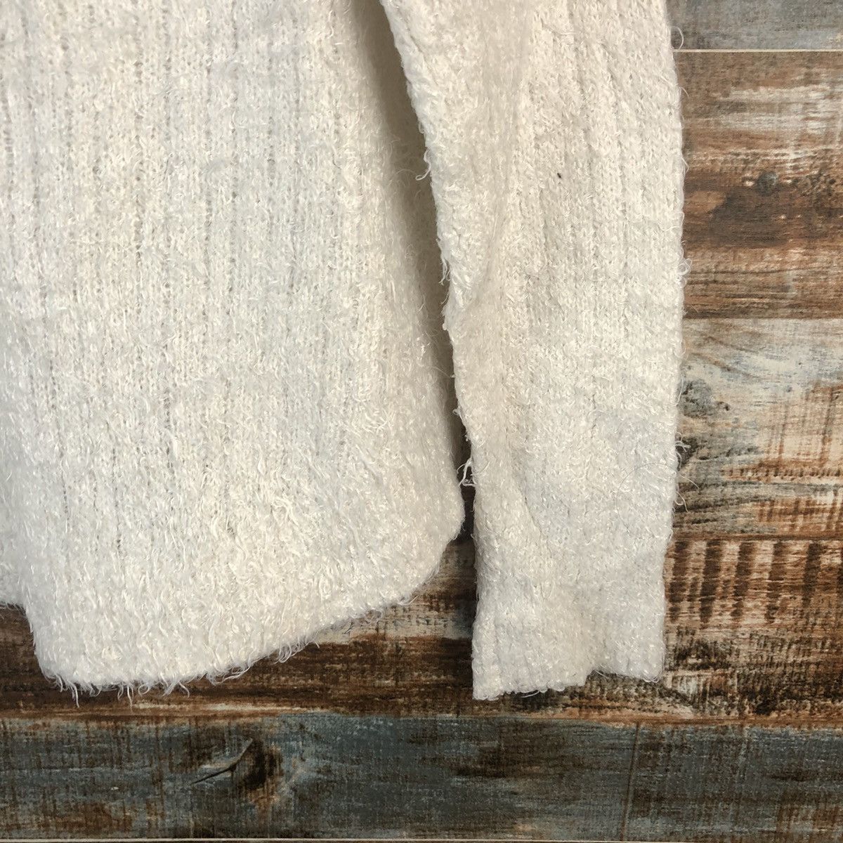 Homespun Knitwear × Japanese Brand DLL E Hypen Of World Gallery White mohair Knitwear #C044 Size M / US 6-8 / IT 42-44 - 15 Thumbnail