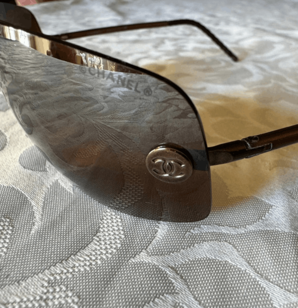 Chanel CHANEL Sunglasses Rimless Rhinestone 4017 Vintage Size ONE SIZE - 2 Thumbnail