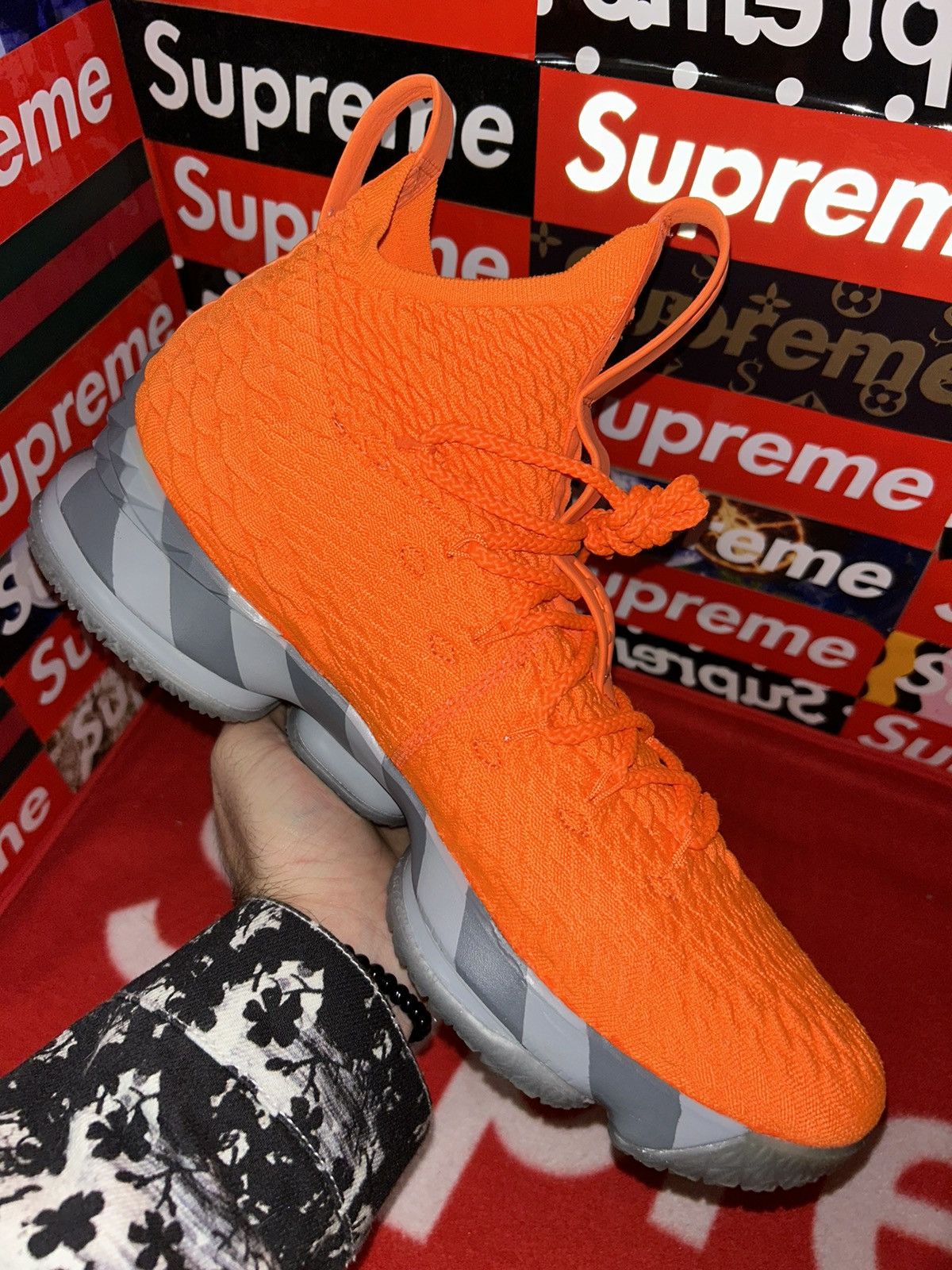 Nike Nike Lebron 15 Orange Box PE AR5125-800 size 12 NEW WITH BOX Size US 12 / EU 45 - 9 Thumbnail