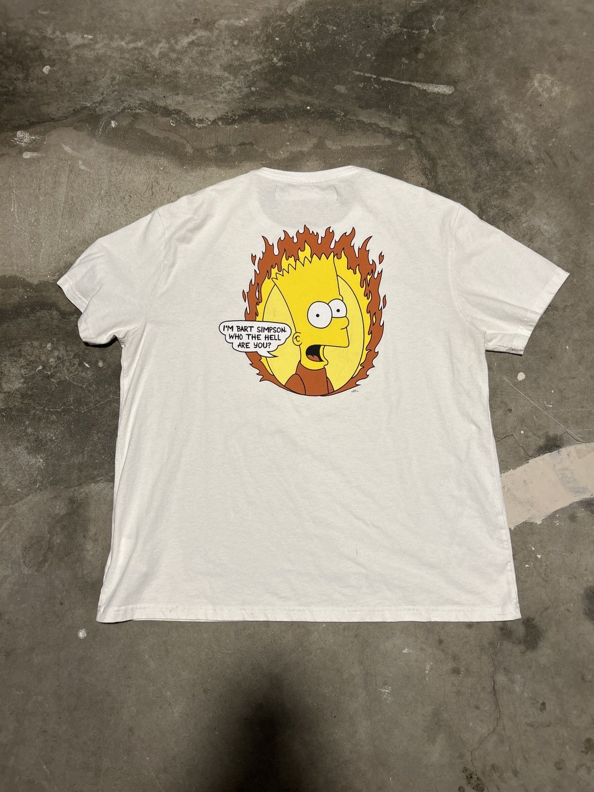 Off White Streetwear The Simpsons Main Label Virgil Abloh Off White 2013 Teenager Bart Simpson Grailed