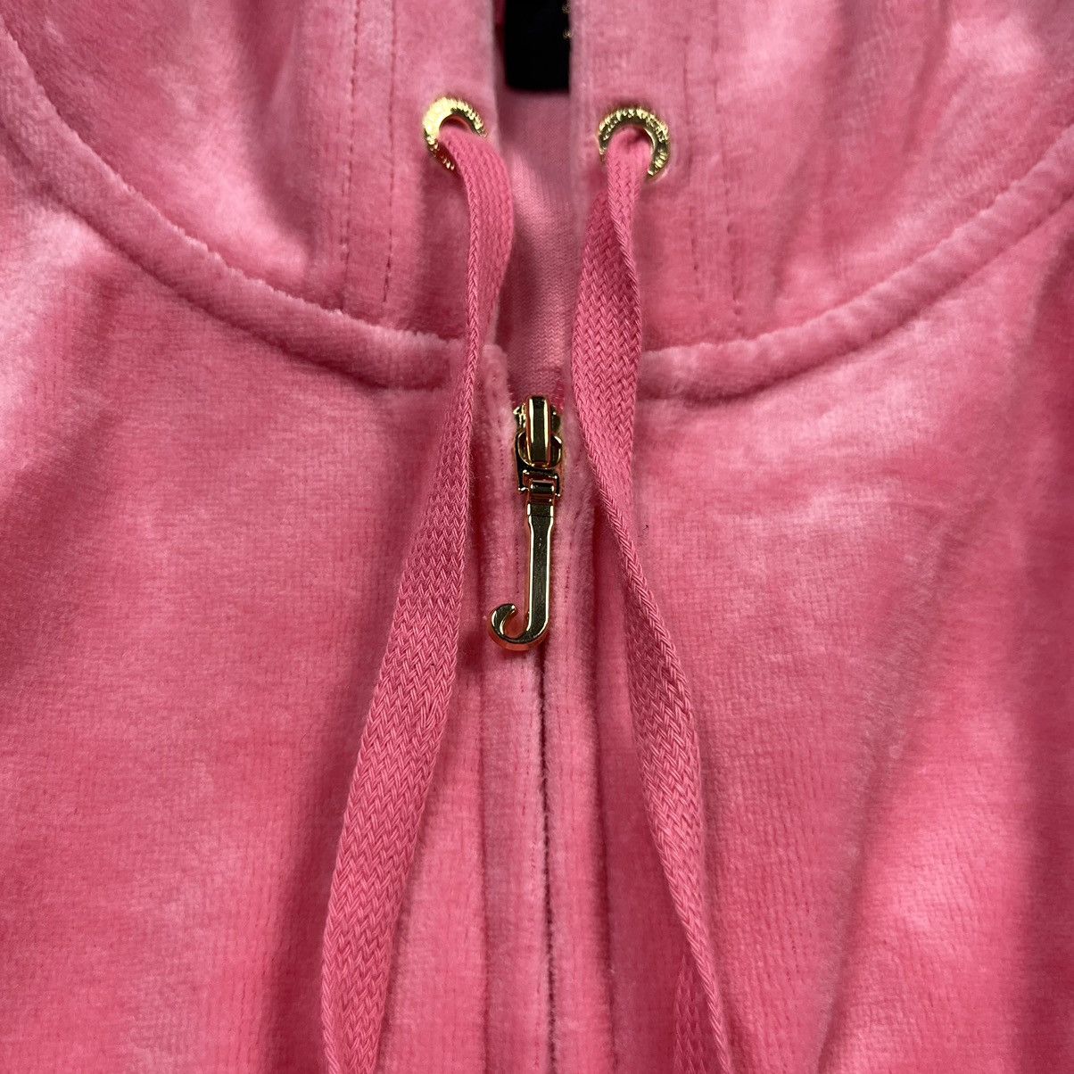 Juicy Couture Juicy Couture Black Label Zip Hoodie Velour Pink Size L / US 10 / IT 46 - 7 Thumbnail