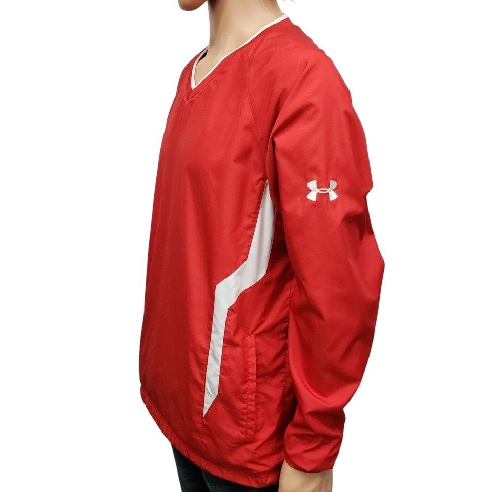 Under Armour UNDER ARMOUR Baseball Jacket Windbreaker Pullover Top Mesh Size US M / EU 48-50 / 2 - 5 Thumbnail