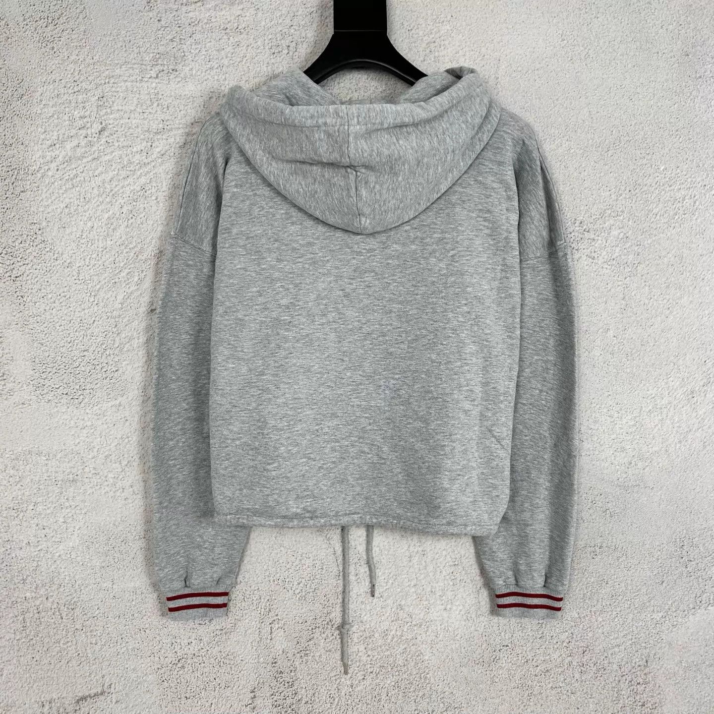 Celine Celine Gray Logo C Drawstring Hem Hoodie S Size S / US 4 / IT 40 - 2 Thumbnail