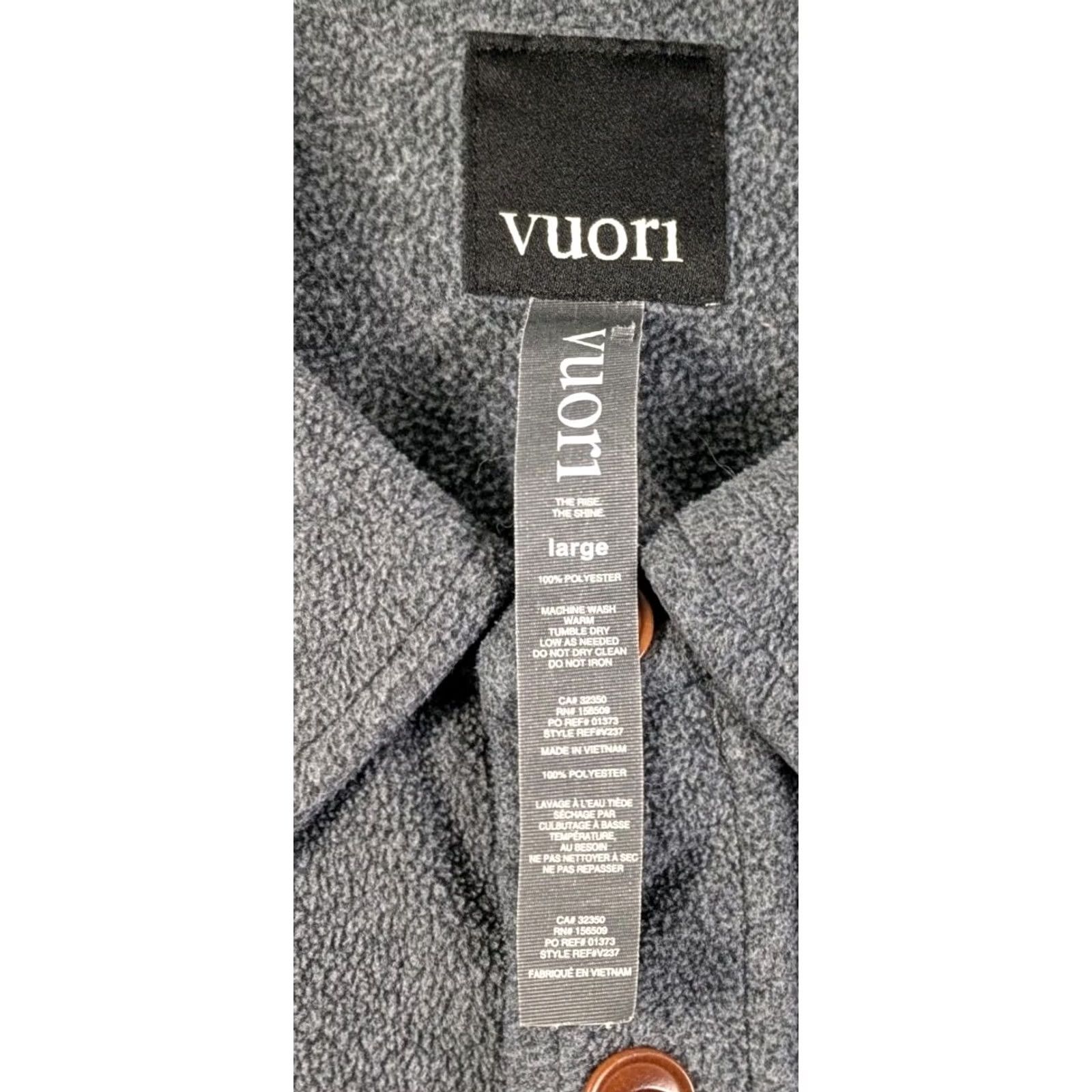 Vuori Vuori Button Down Shirt Fleece Jac Shacket Casual Grey Large Mens Tan Size US L / EU 52-54 / 3 - 4 Thumbnail