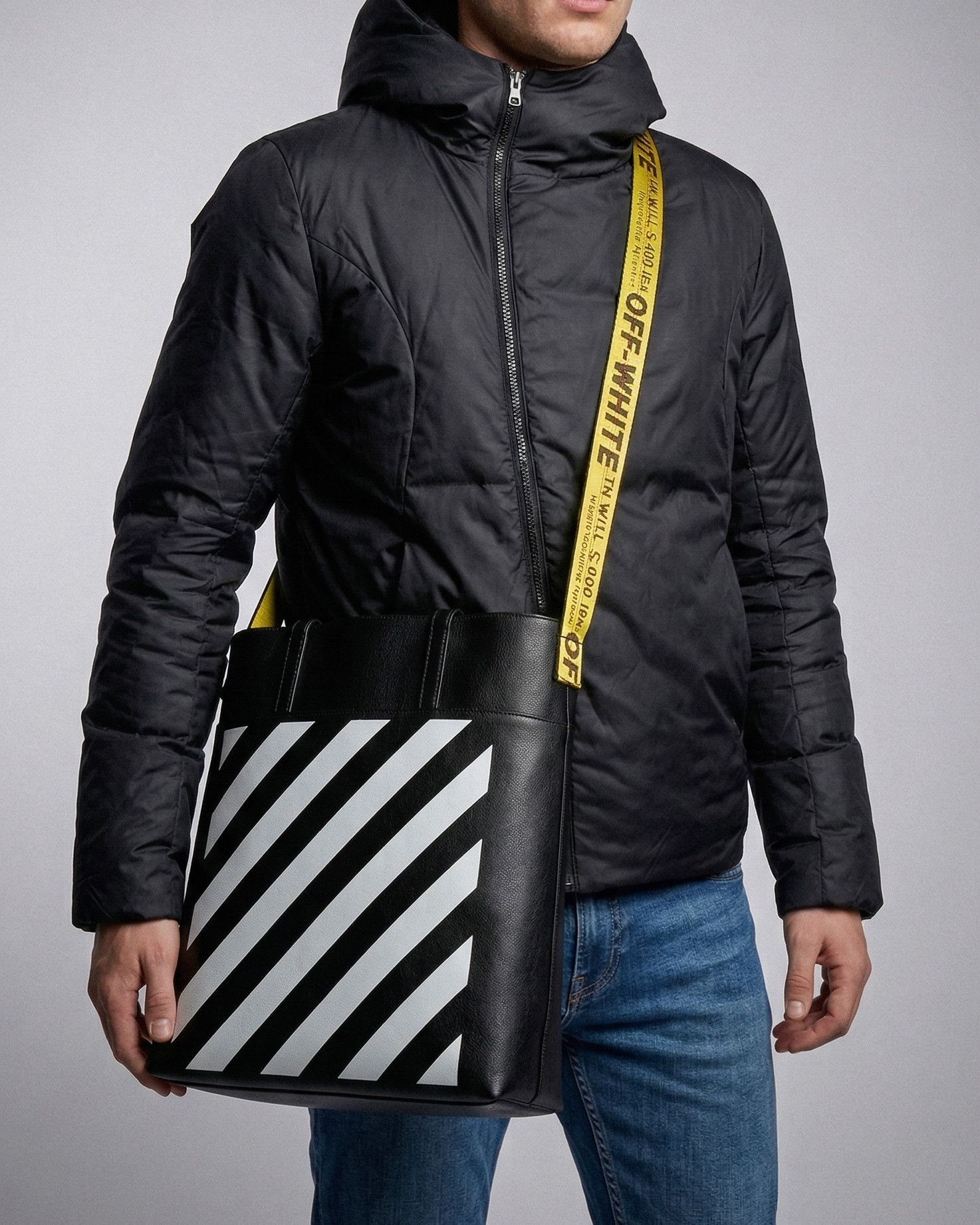 Off-White Off White Tote Black Leather Size ONE SIZE - 1 Thumbnail