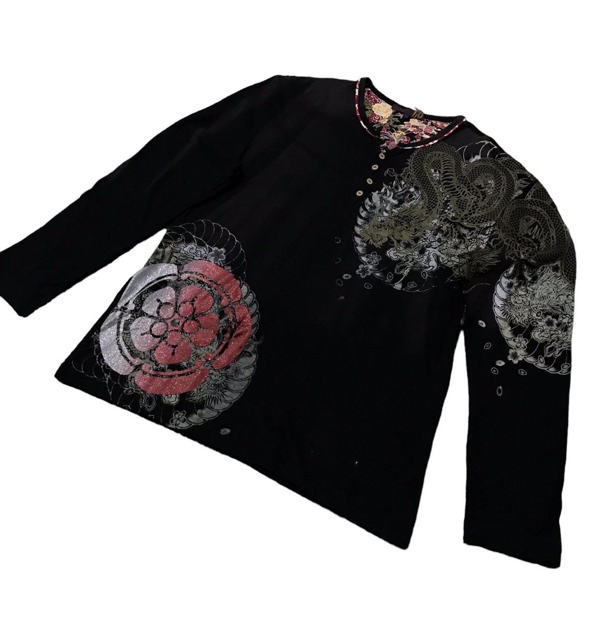 Japanese Brand 🔥🔥BEST OFFER🔥🔥 Japanese Sukajan Dragon Ovp Embroidery Shirt Size US L / EU 52-54 / 3 - 2 Thumbnail
