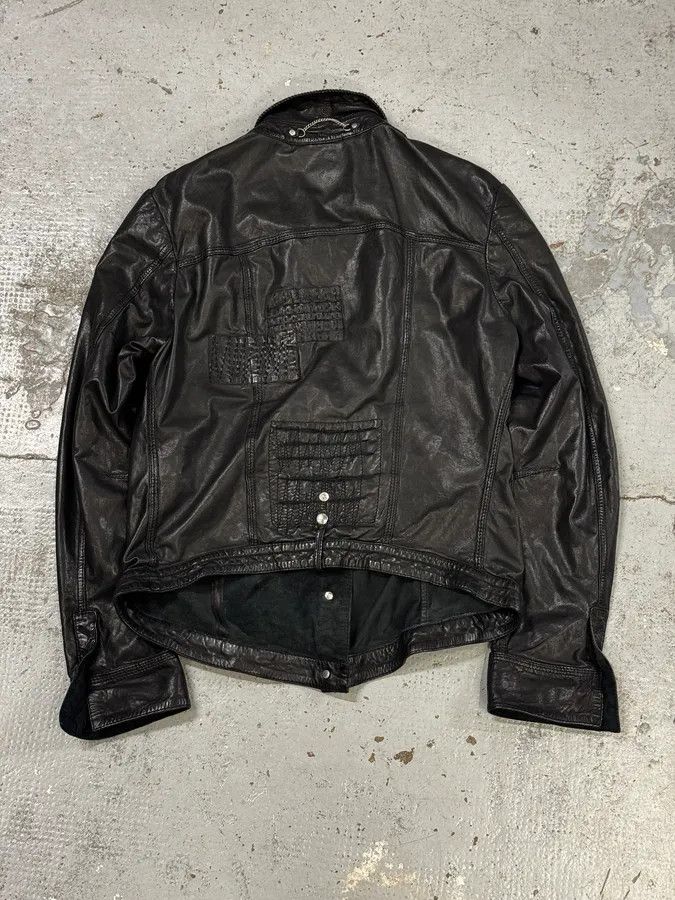 Marithe + Francois Girbaud Marithé + François Girbaud Black Avant-Garde Patches Leather Jacket Size M / US 6-8 / IT 42-44 - 4 Thumbnail