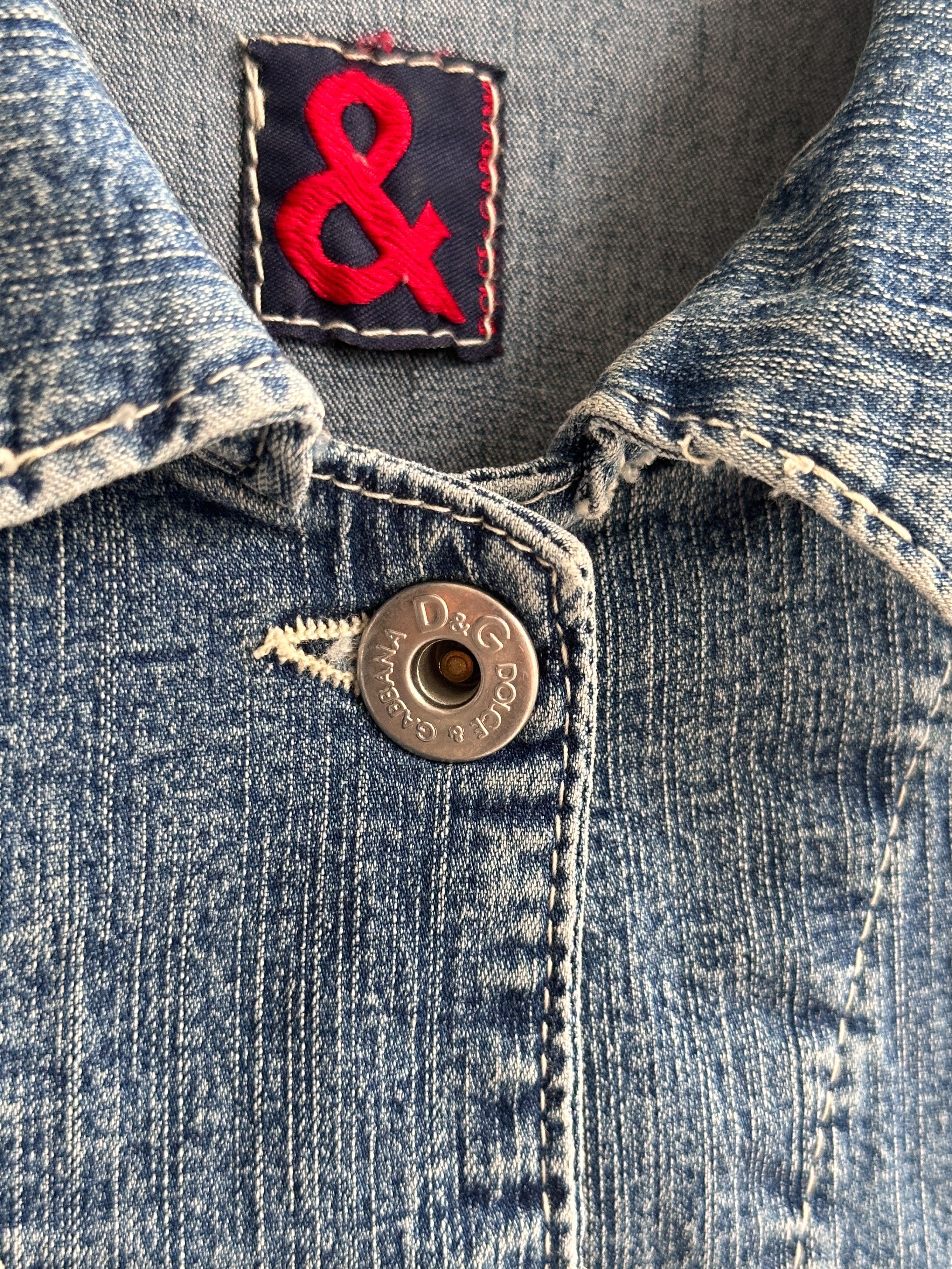 Dolce & Gabbana Vintage Dolce & Gabbana D&G Denim Jeans Jacket Size M / US 6-8 / IT 42-44 - 7 Thumbnail