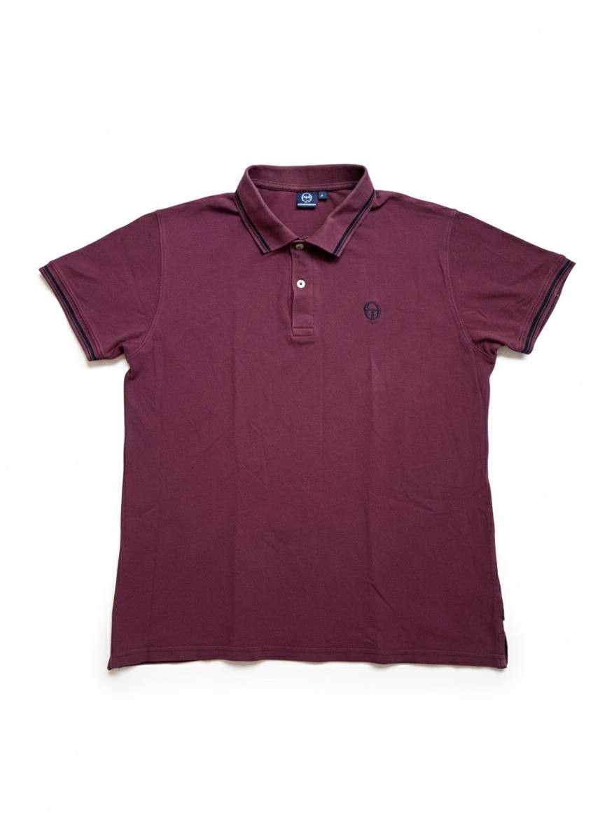 Sergio Tacchini Sergio Tacchini Burgundy Pique Polo Shirt - Tennis Core Size US L / EU 52-54 / 3 - 1 Thumbnail