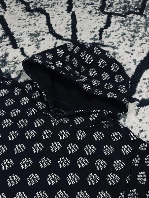 Anti Social Social Club Anti Social Social Club Hoodie Black White S ASSC Size US S / EU 44-46 / 1 - 3 Thumbnail