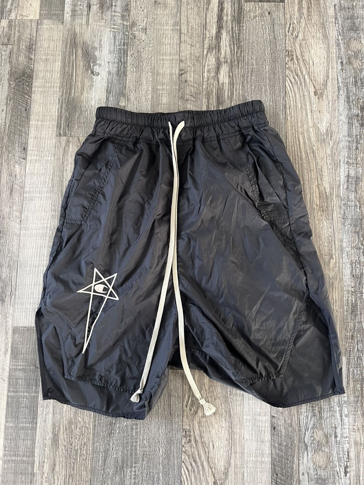 Shorts Rick Owens x Champion Beveled Pods Shorts Black