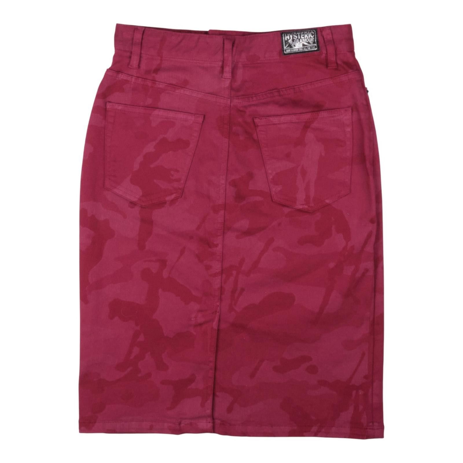 Hysteric Glamour Hysteric Glamour Pink Camo Denim Skirt Size 32" / US 10 / IT 46 - 2 Thumbnail