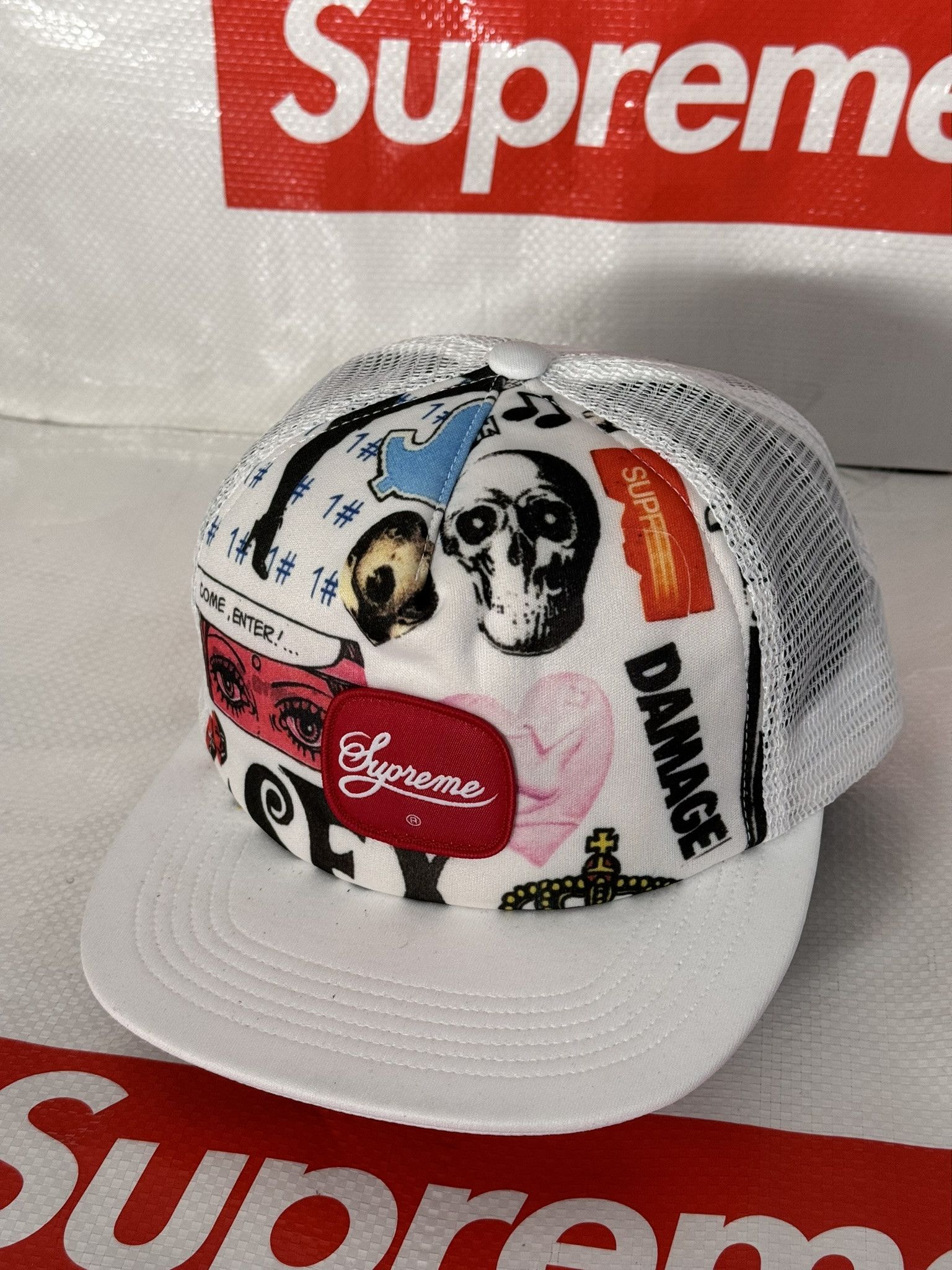 Supreme Supreme Lady Pink Mesh Back 5-Panel Pink White