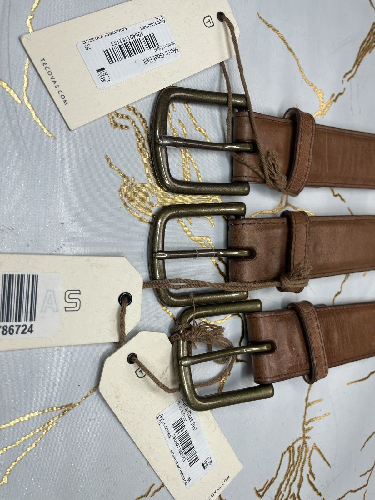 Tecovas New Tecovas Men Brown Genuine Goat Leather Belt Size 36 Size 36 - 2 Thumbnail
