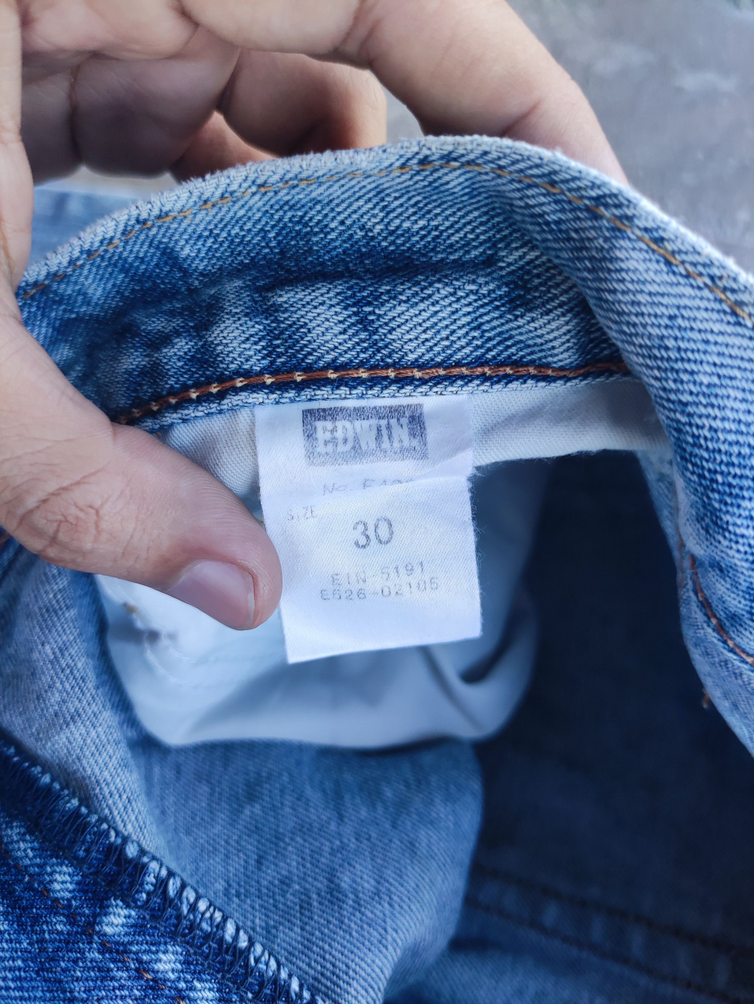 Edwin × Jean × Vintage Vintage Edwin Japan Distressed faded Denim Pants Jeans W30 Size US 30 / EU 46 - 6 Thumbnail