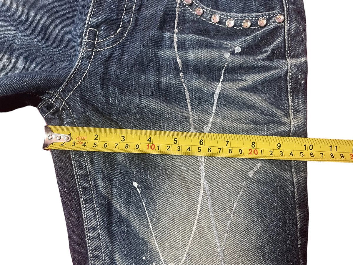 Japanese Brand Vintage Xfrm Flare Jeans Painting Streetwear Size US 29 - 11 Thumbnail