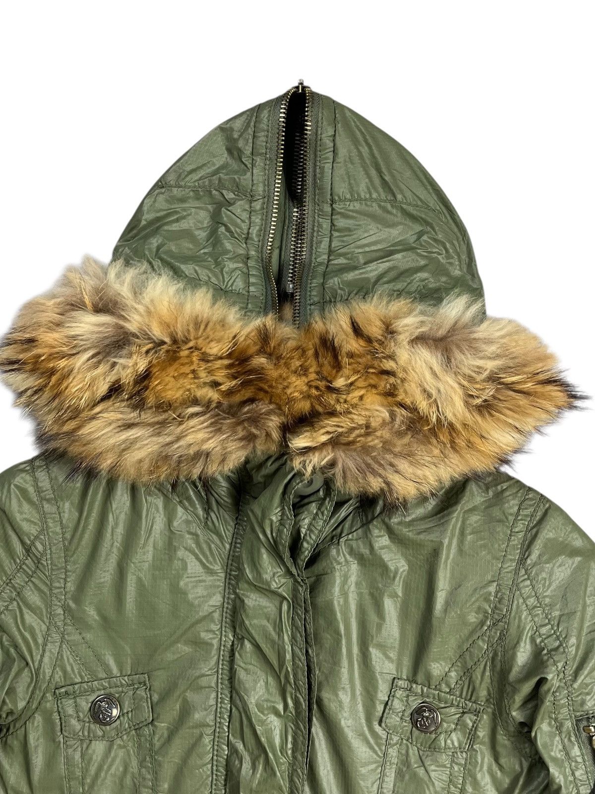 BUFFALO BOBS 2000s Moussy - Apocalypse Style Fur Hoodie Jacket Size US M / EU 48-50 / 2 - 5 Thumbnail