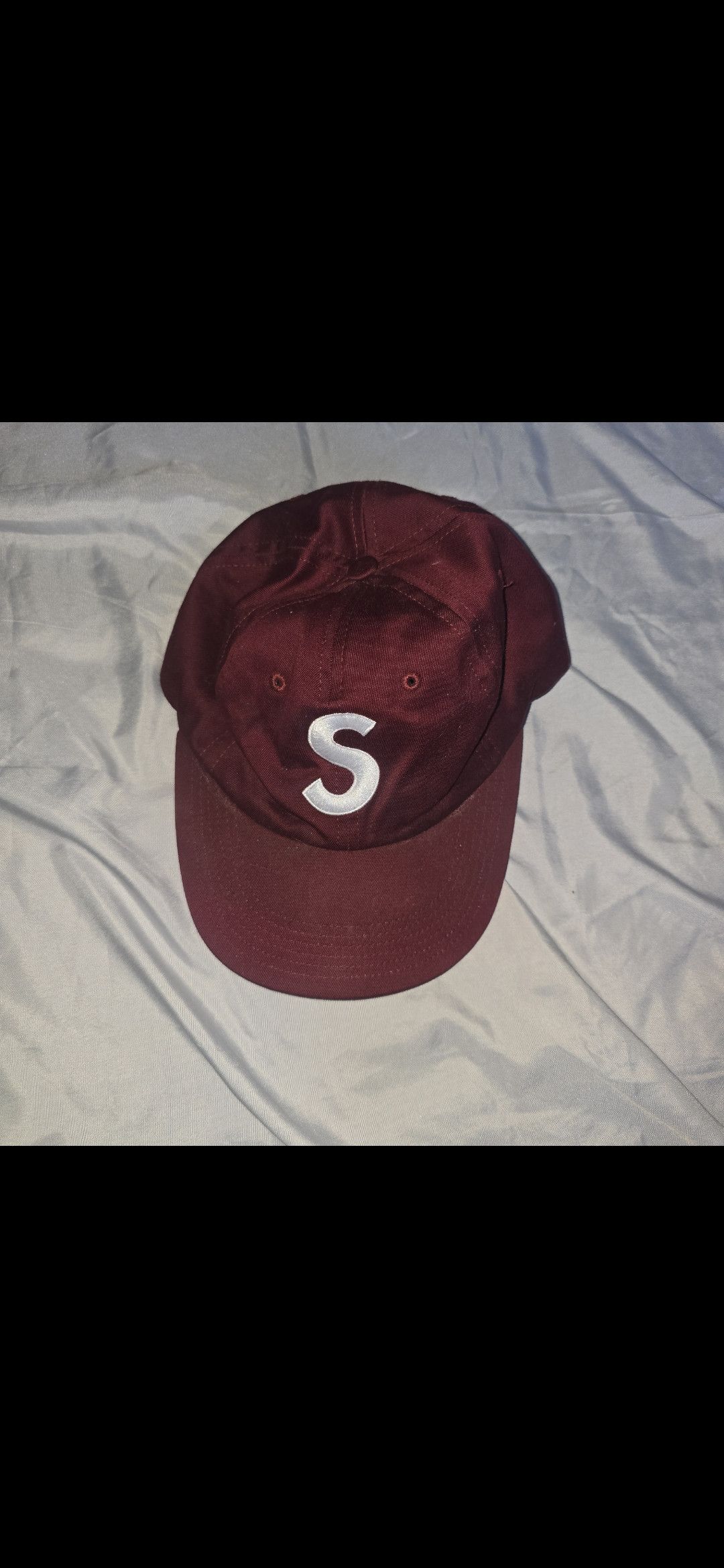 Supreme Supreme Burgundy S Logo Hat Rare Size ONE SIZE - 2 Thumbnail