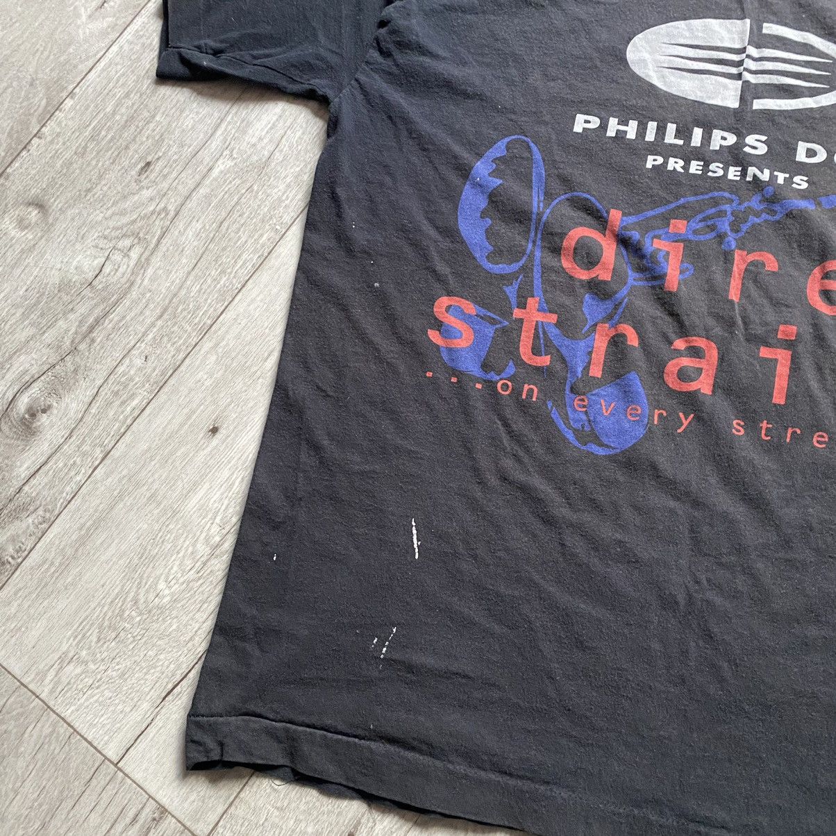 Band Tees VINTAGE DIRE STRAIGHTS SUNFADED PHILIPS DCC T SHIRT Size US XL / EU 56 / 4 - 3 Thumbnail