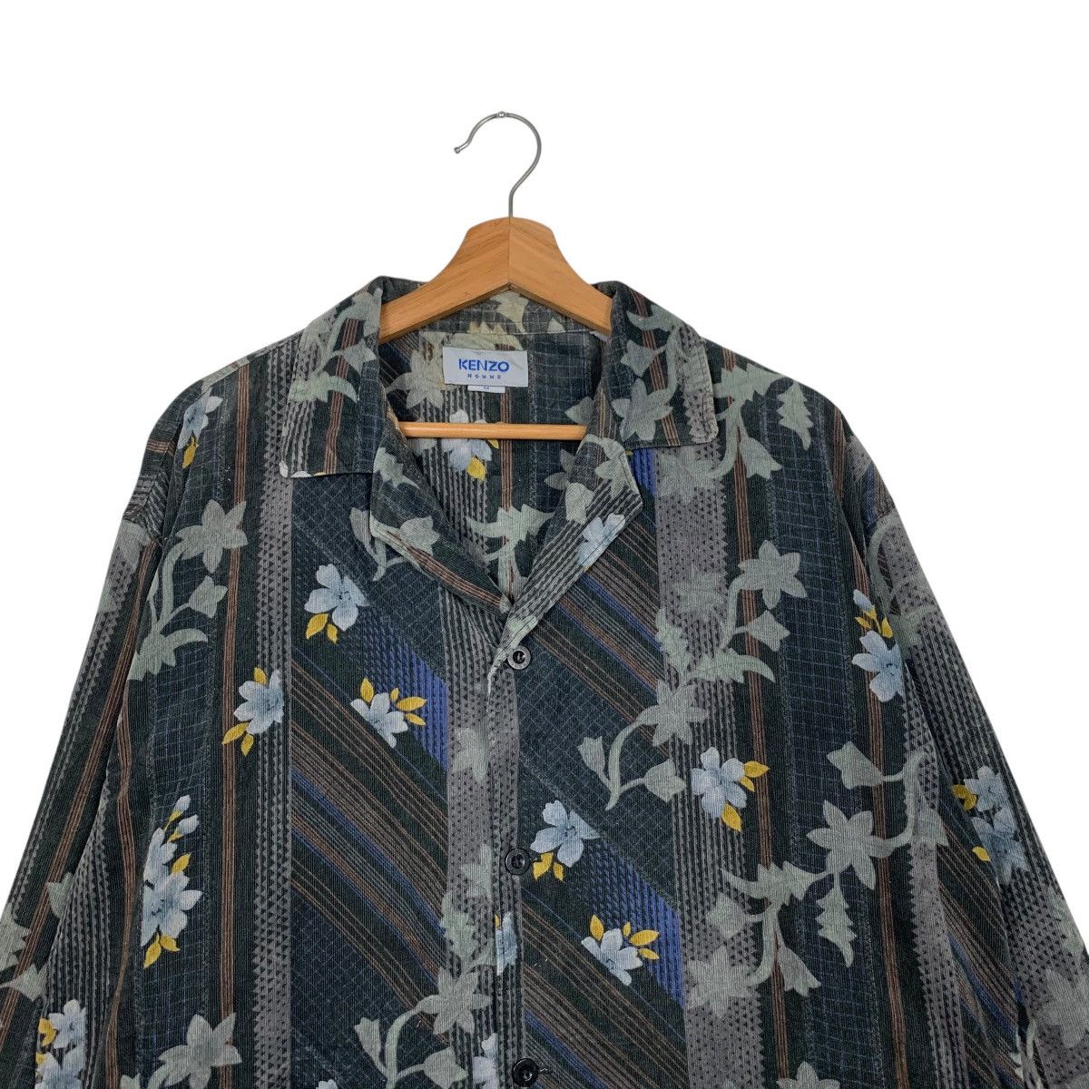 Kenzo KENZO HOMME Motif Flower Shirt Casual Jacket #1571-C70 Size US M / EU 48-50 / 2 - 2 Thumbnail