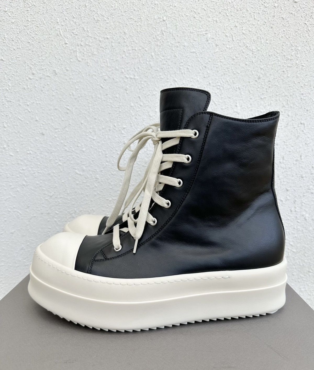 Rick Owens Rick Owens Mainline Leather High-Top Platform Sneakers Size US 10 / EU 43 - 4 Thumbnail