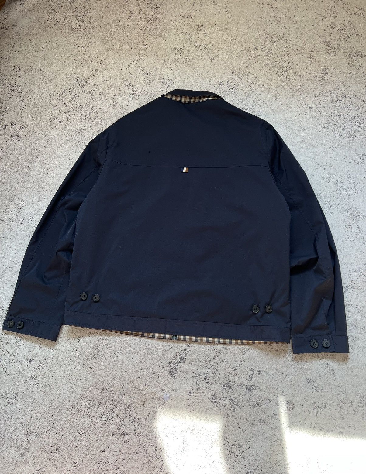 Aquascutum AQUASCUTUM BRACKENBURY REVERSIBLE JACKET IN NAVY Size US L / EU 52-54 / 3 - 10 Thumbnail
