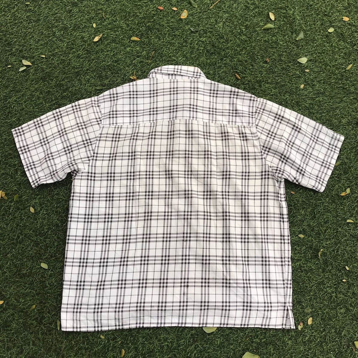 Burberry × Designer Vintage Burberry shirt london Nova check White tartan Iconic Size US L / EU 52-54 / 3 - 3 Thumbnail